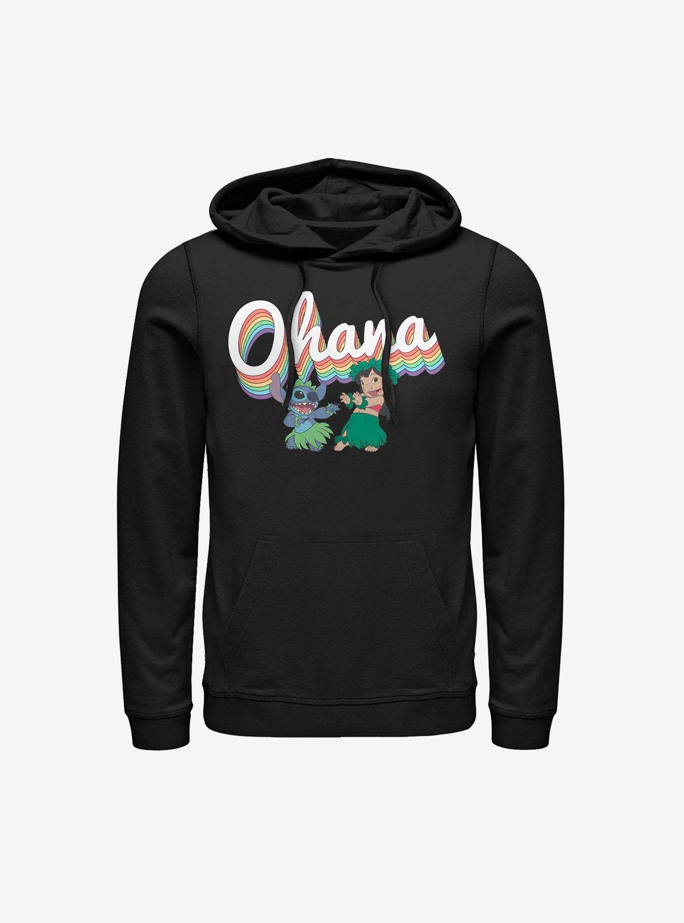 Disney Lilo And Stitch Rainbow Ohana Hoodie, , hi-res