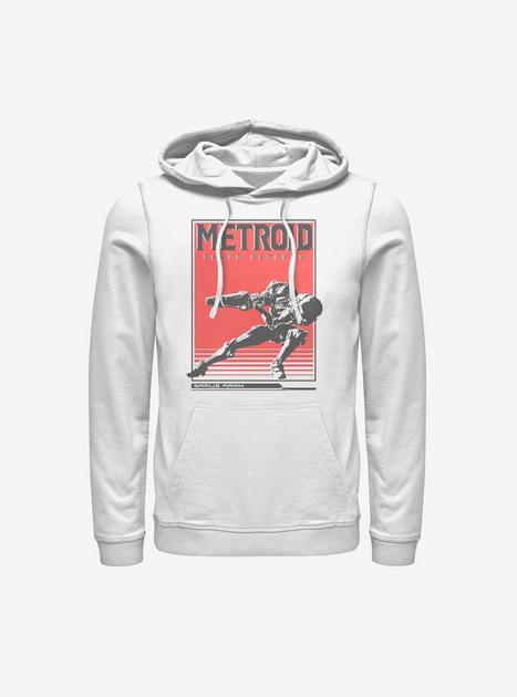 Nintendo Metroid Samus Solid Hoodie - WHITE | BoxLunch