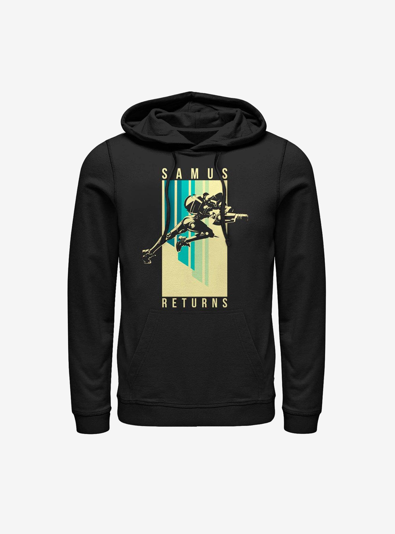 Nintendo Metroid Samus Spotlight Hoodie, BLACK, hi-res