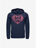 Disney Lilo And Stitch Heart Hoodie, NAVY, hi-res