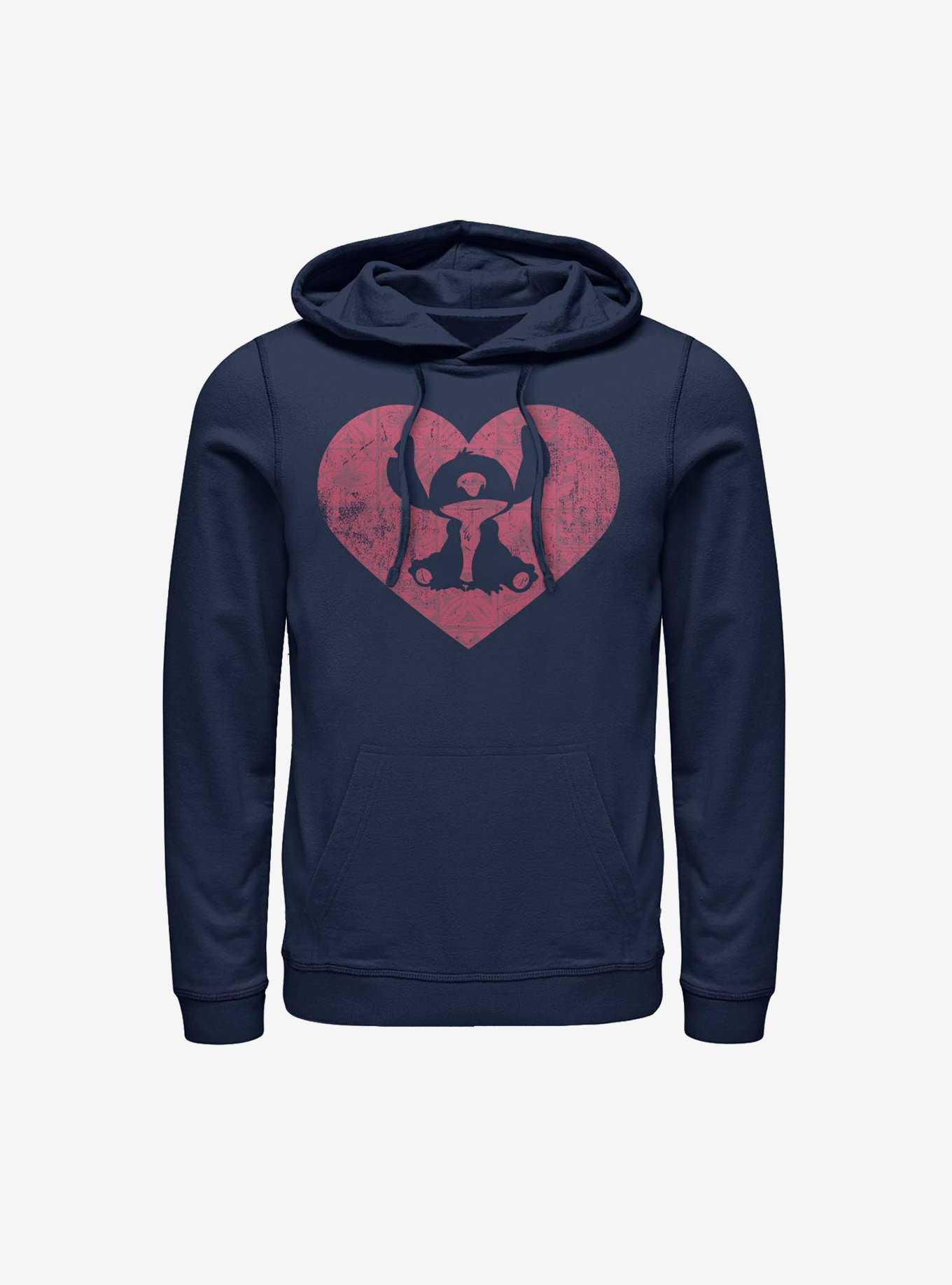 Disney Lilo And Stitch Heart Hoodie, , hi-res