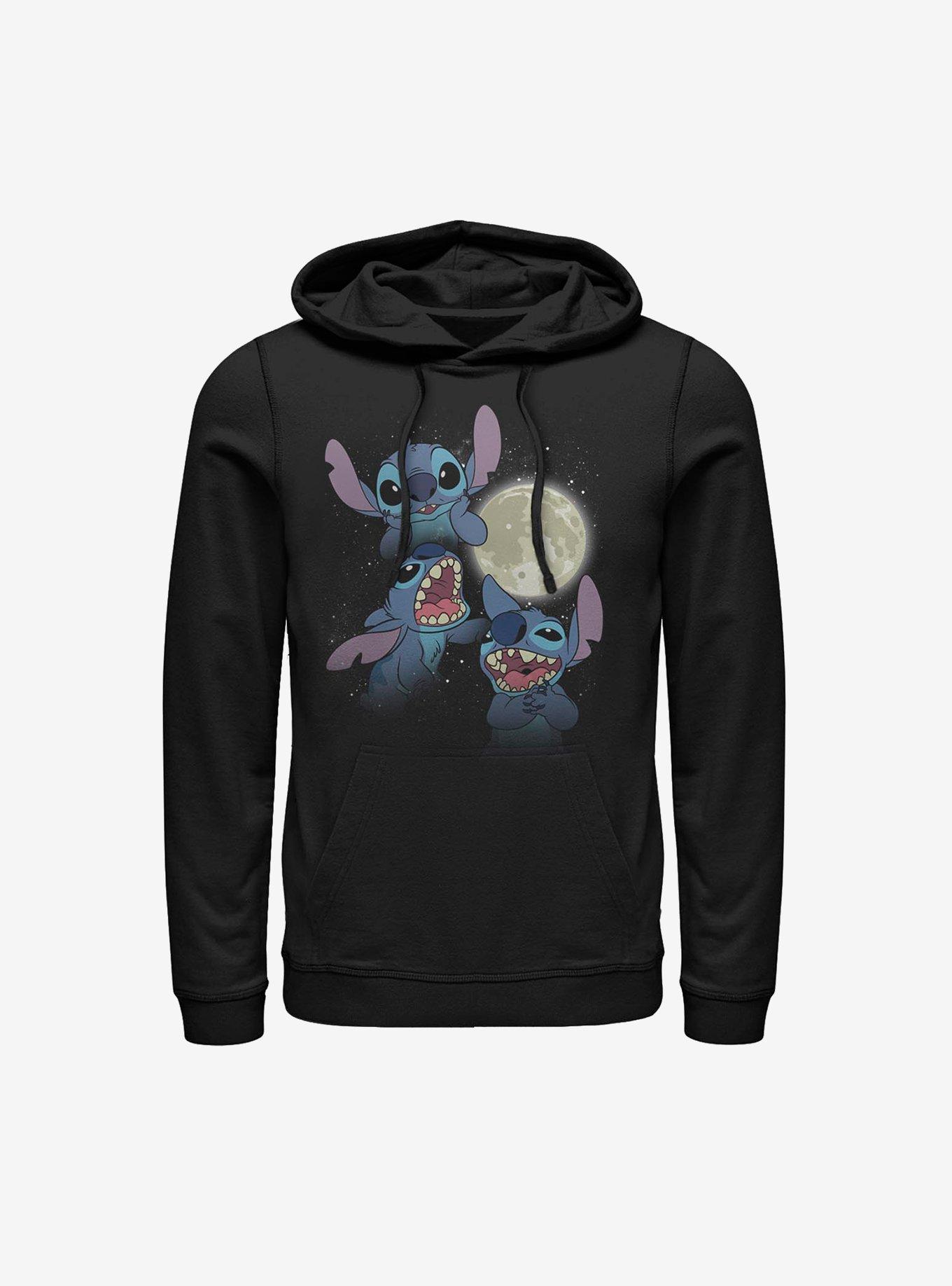 Disney Lilo And Stitch Three Stitch Moon Hoodie, , hi-res