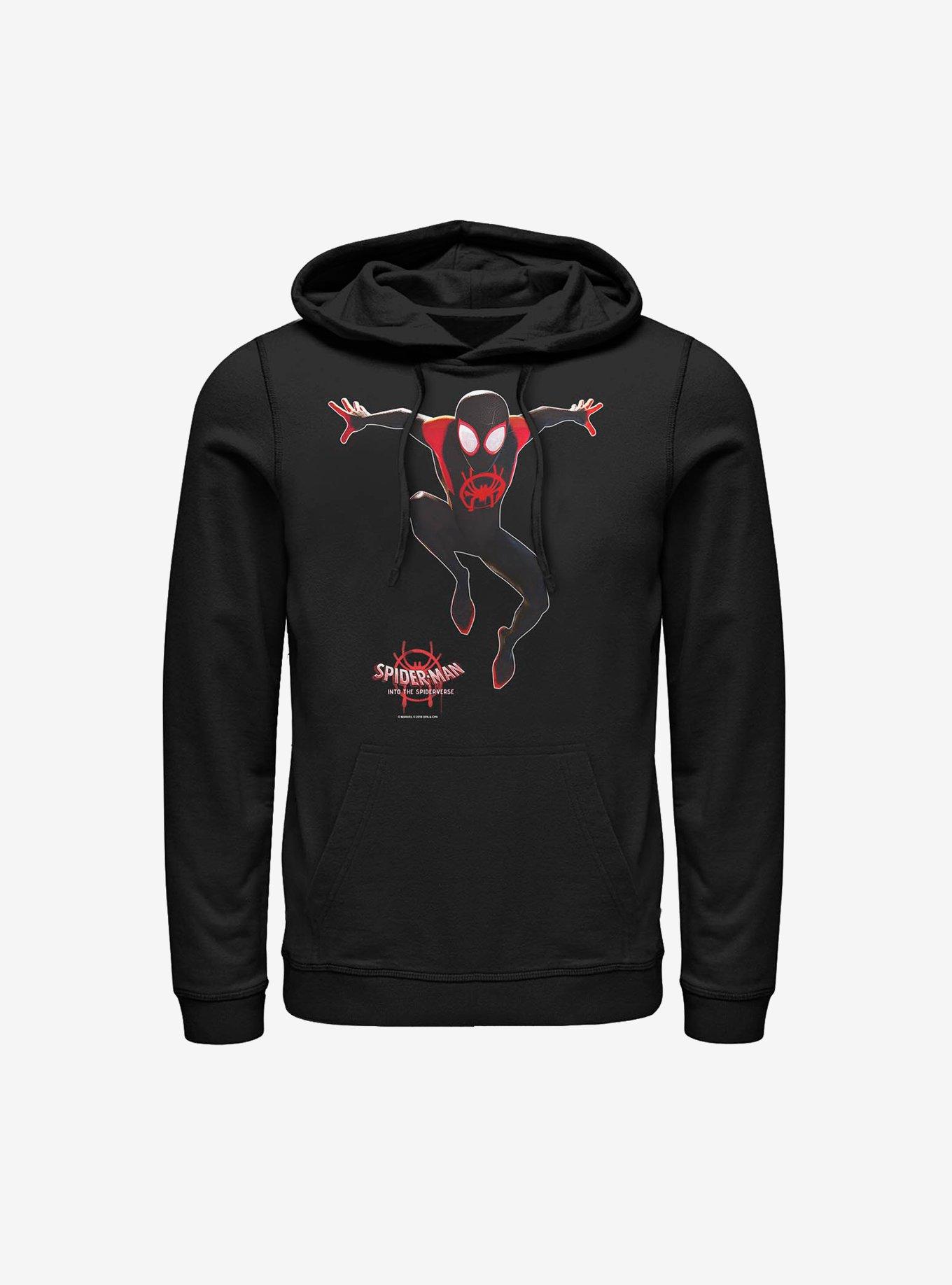 Marvel Spider-Man Miles Morales Leap Of Faith Hoodie, BLACK, hi-res