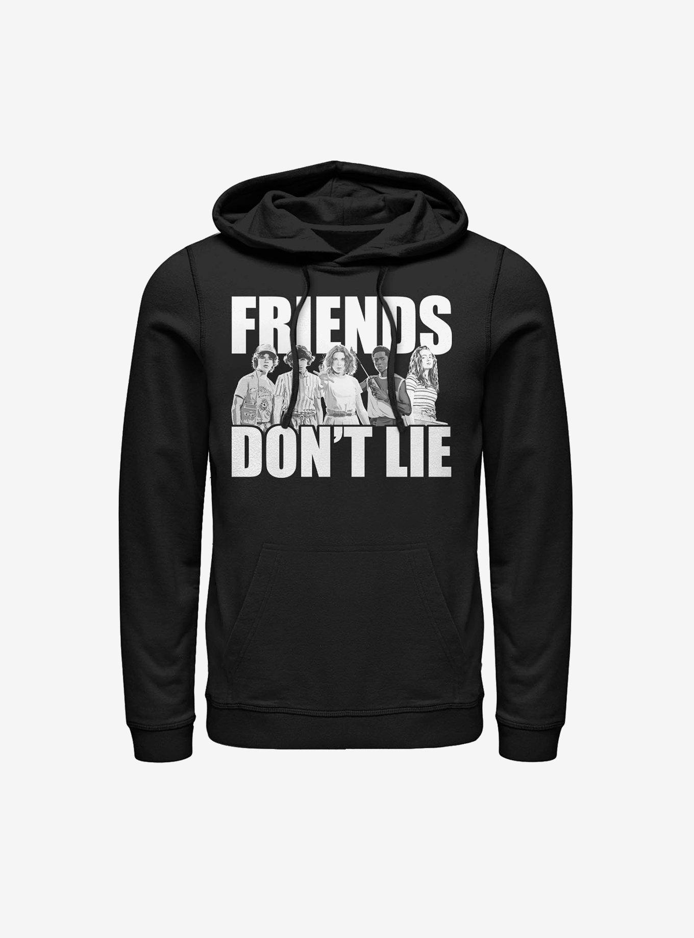 Stranger Things Cast Friends Don't Lie Hoodie, , hi-res