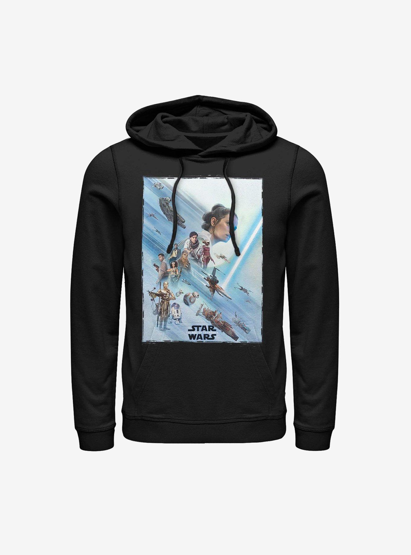 Star Wars Episode IX: The Rise Of Skywalker Rey Poster Hoodie, BLACK, hi-res
