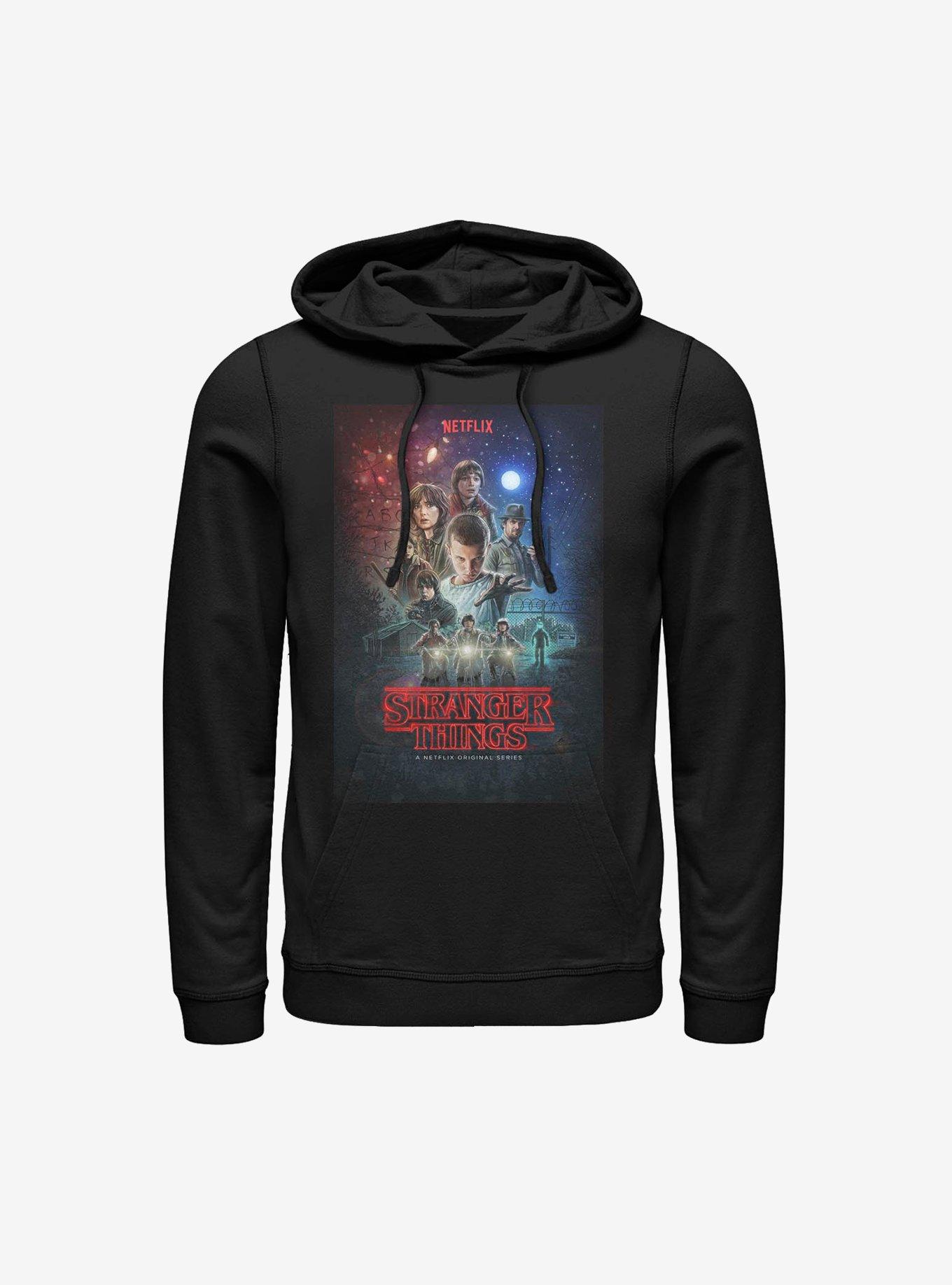 Stranger Things Classic Illustrated Poster Hoodie, , hi-res