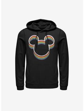 Disney Mickey Mouse Rainbow Ears Hoodie, , hi-res