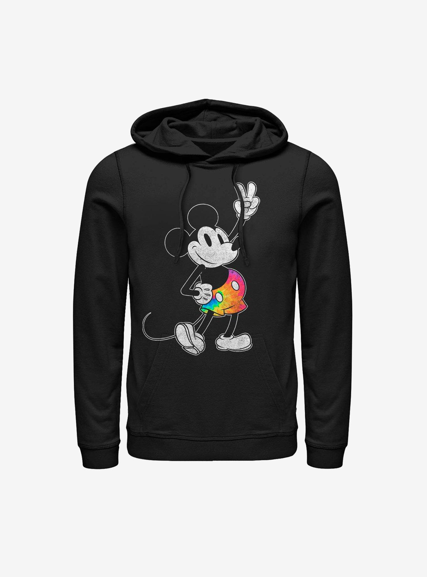 Disney Mickey Mouse Tie Dye Mickey Stroked Hoodie, , hi-res