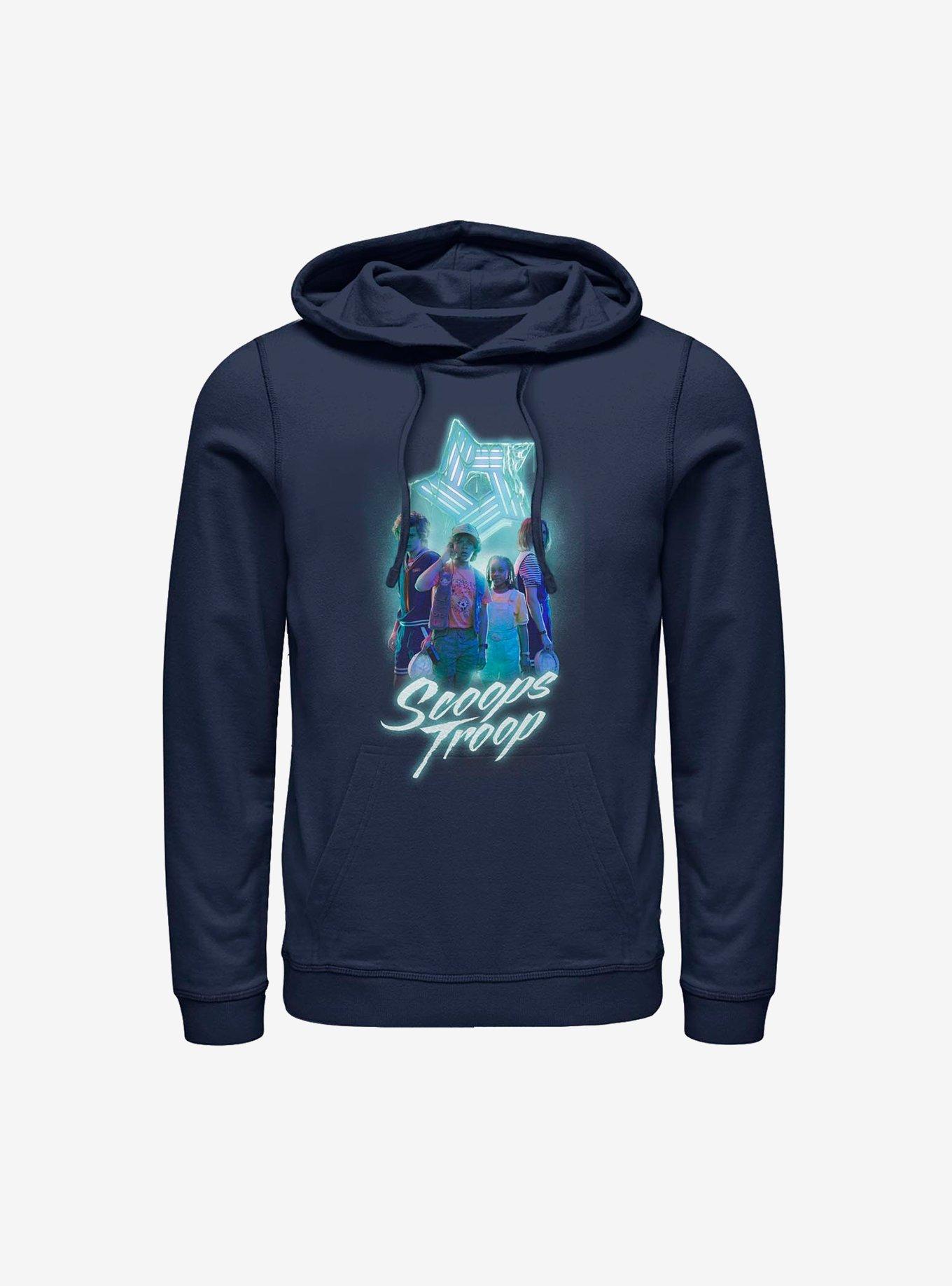 Stranger Things Scoops Troops-Maglietta A Maniche Corte T-Shirt