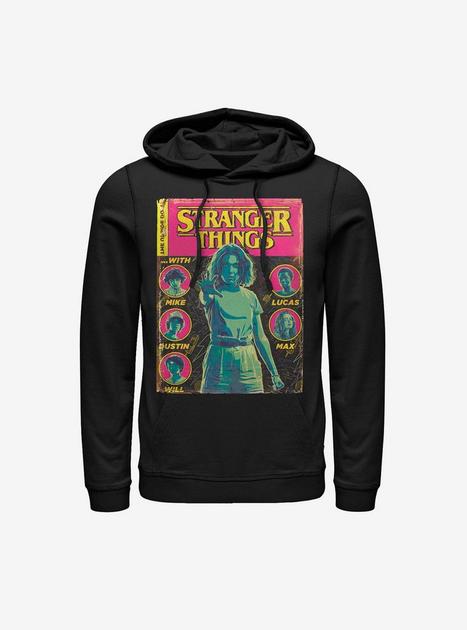 Stranger Things Comic Cover Hoodie - BLACK | BoxLunch