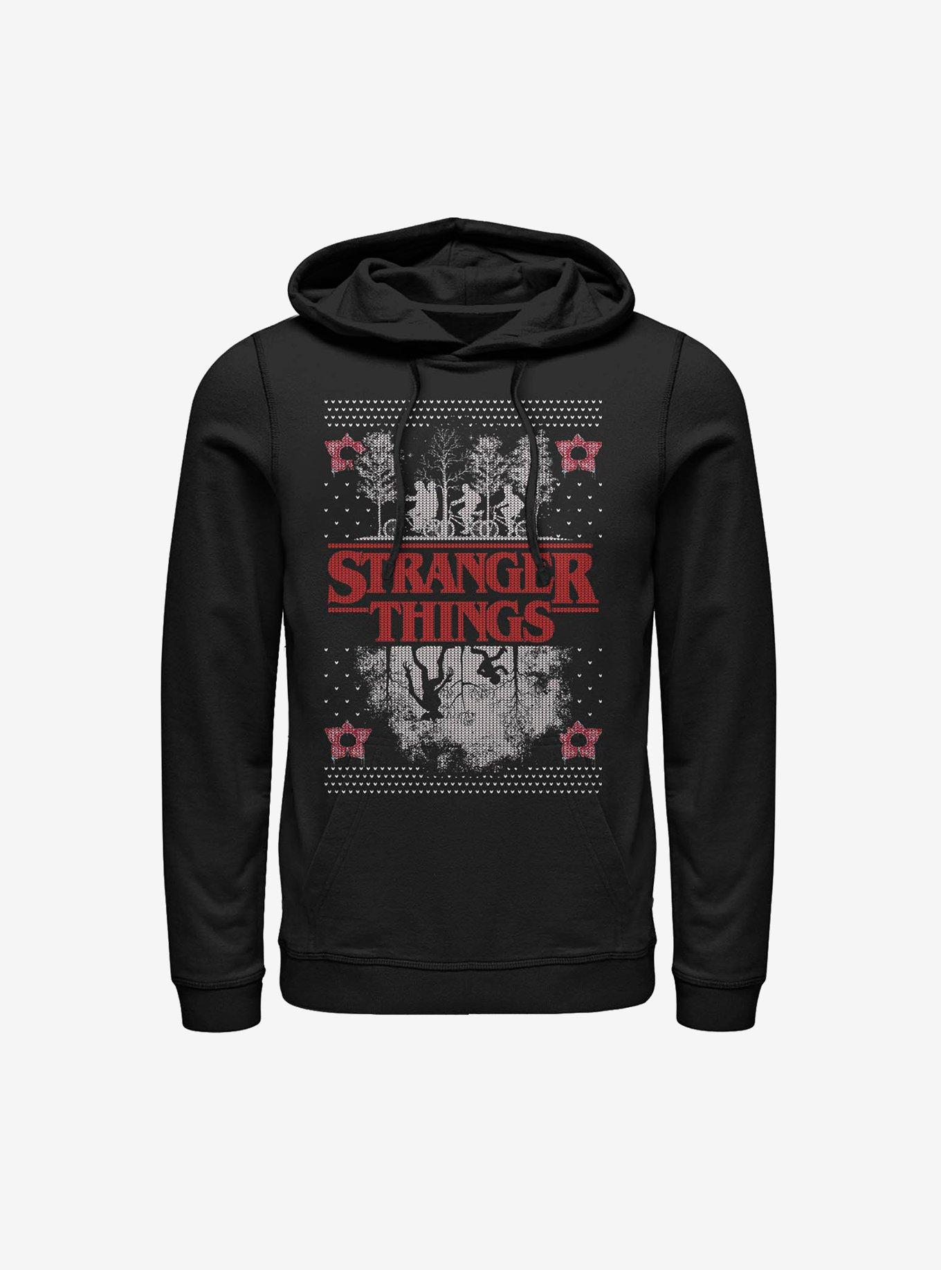 Stranger Things Upside Down Ugly Sweater Hoodie, , hi-res