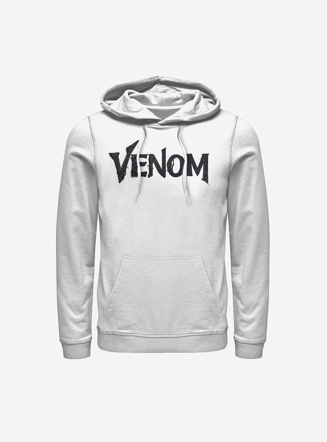 Marvel Venom Symbiote Logo Hoodie WHITE BoxLunch