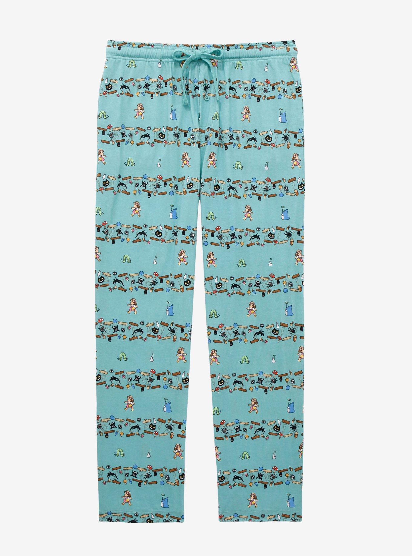 Studio Ghibli My Neighbor Totoro Allover Print Linear Sleep Pants BoxLunch Exclusive