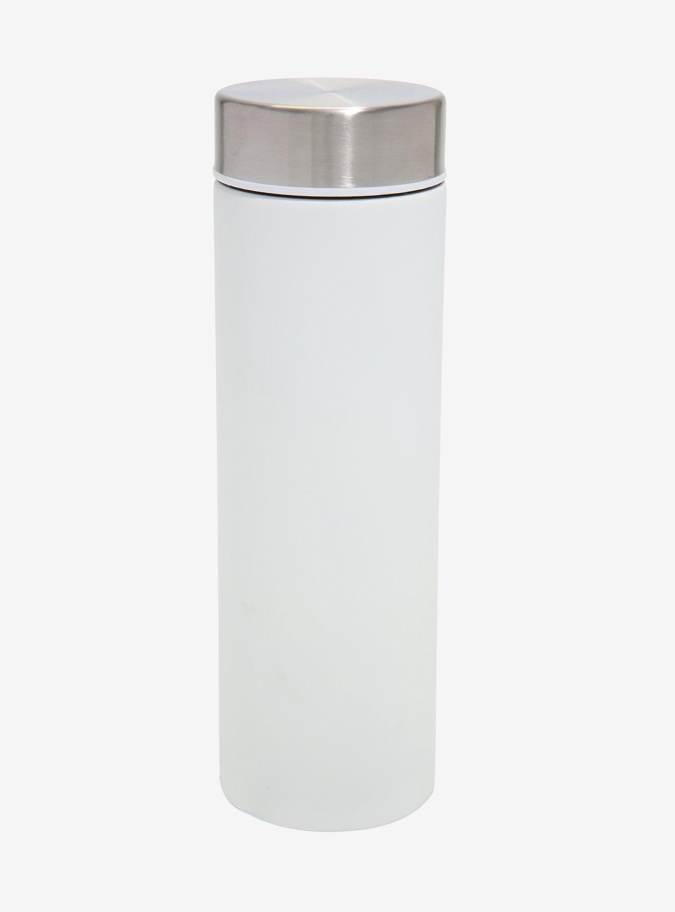 ASOBU White & Silver Steel Water Bottle, , hi-res