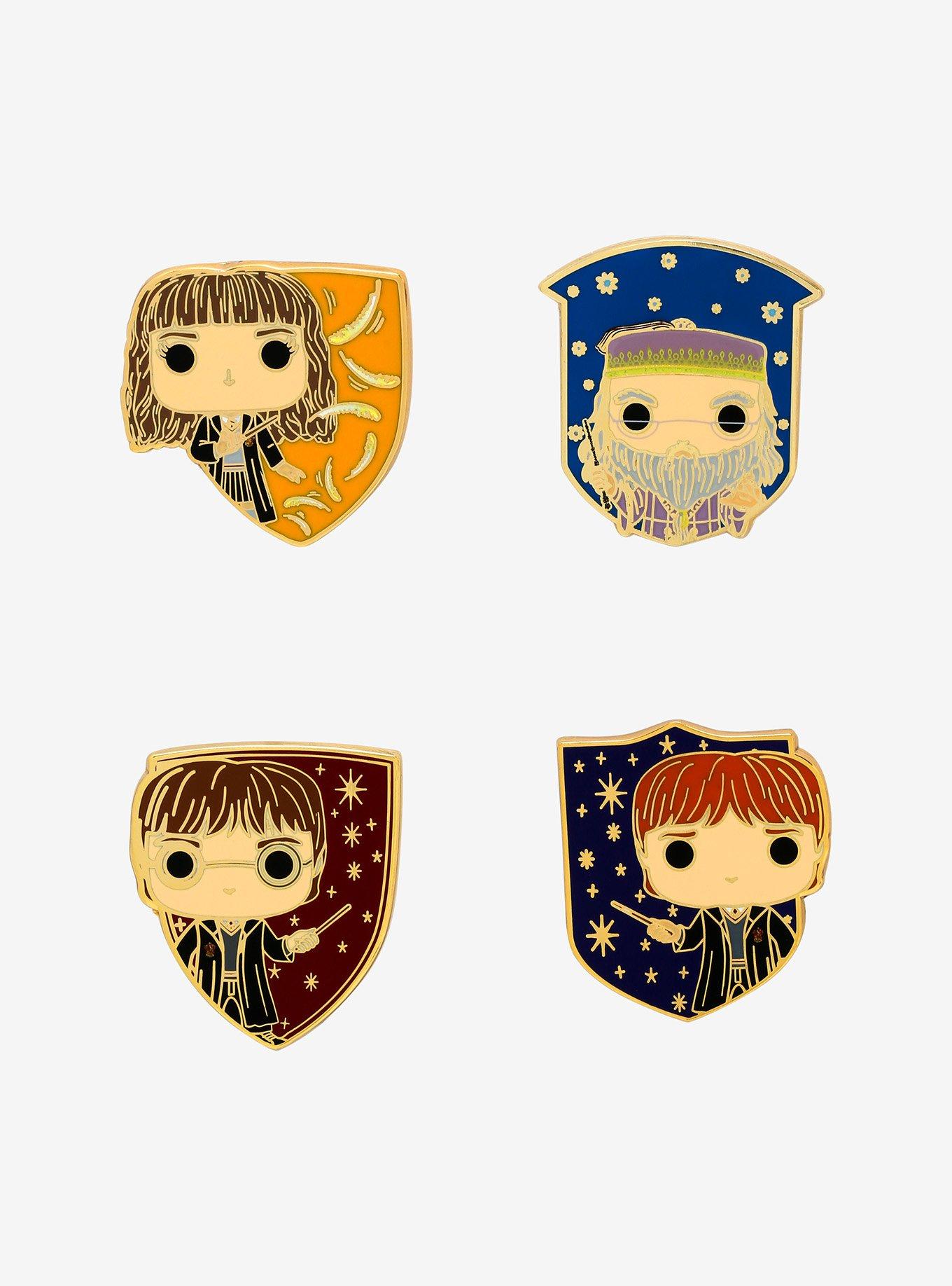 Funko Harry Potter Pop! Character Crest Enamel Pin Set, , hi-res