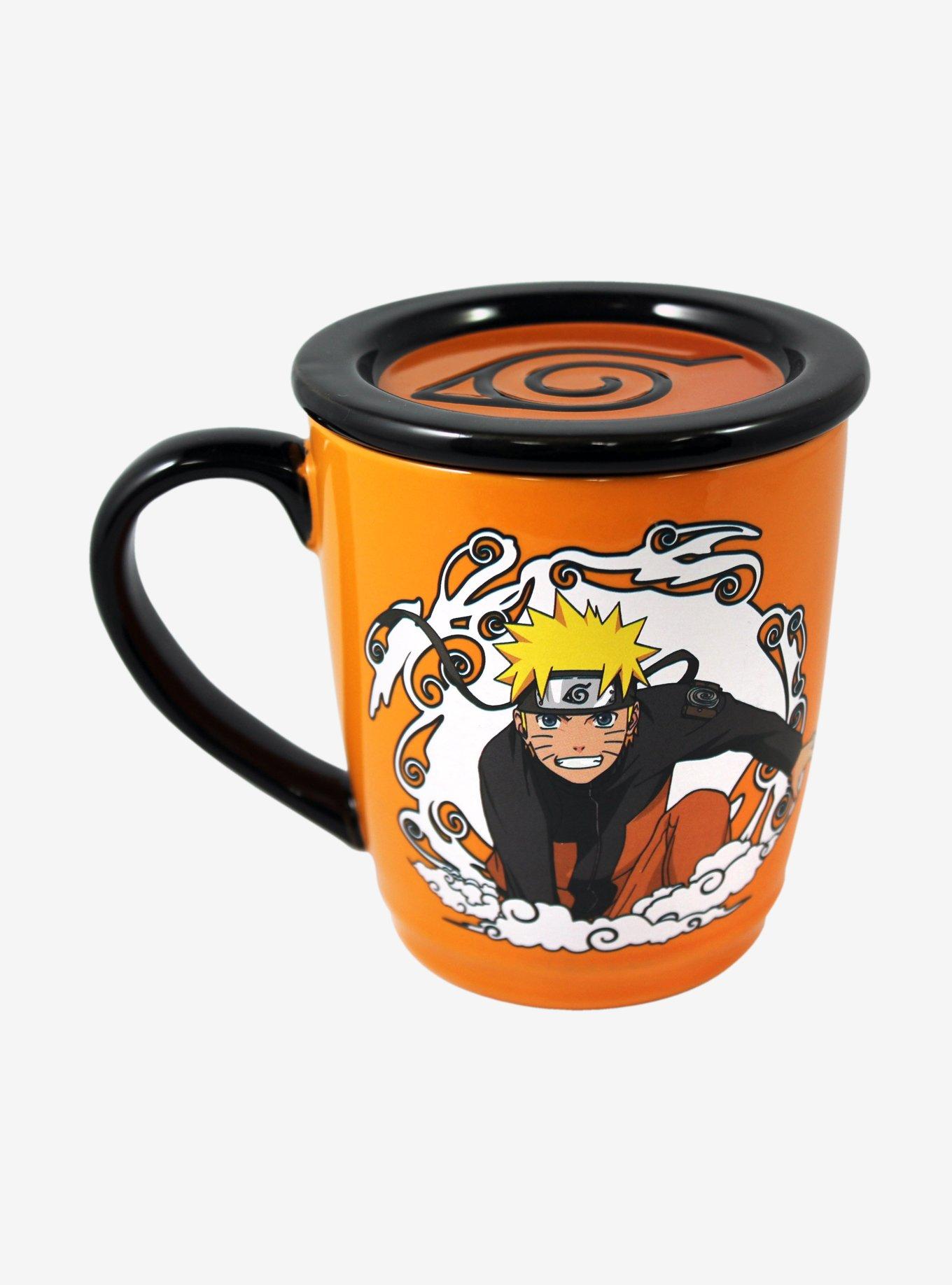 Naruto Shippuden Naruto Hidden Leaf Mug With Coaster Lid, , hi-res