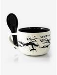 Naruto Shippuden Black & White Soup Mug With Spoon, , hi-res
