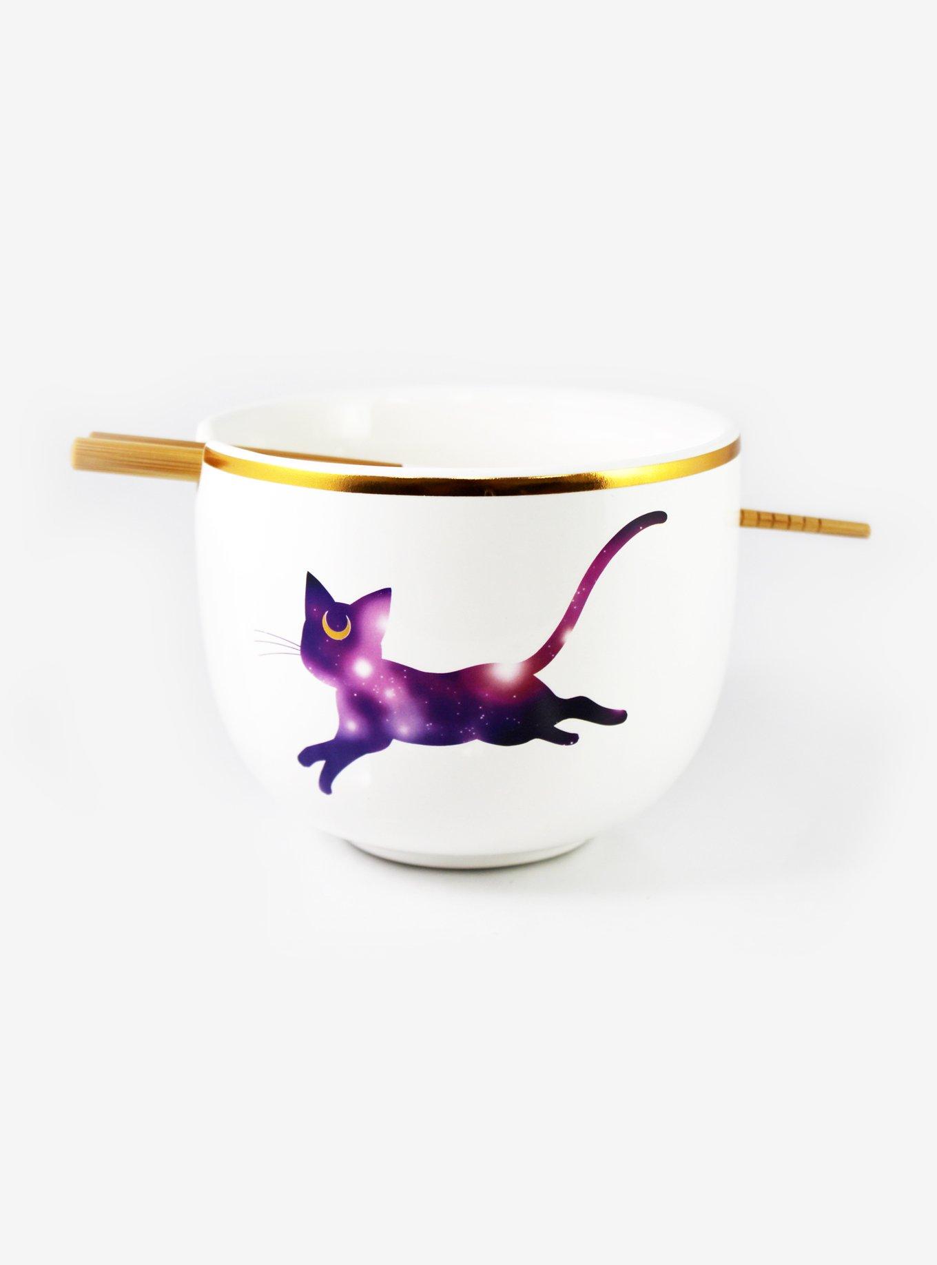 Sailor Moon Luna Ramen Bowl With Chopsticks, , hi-res