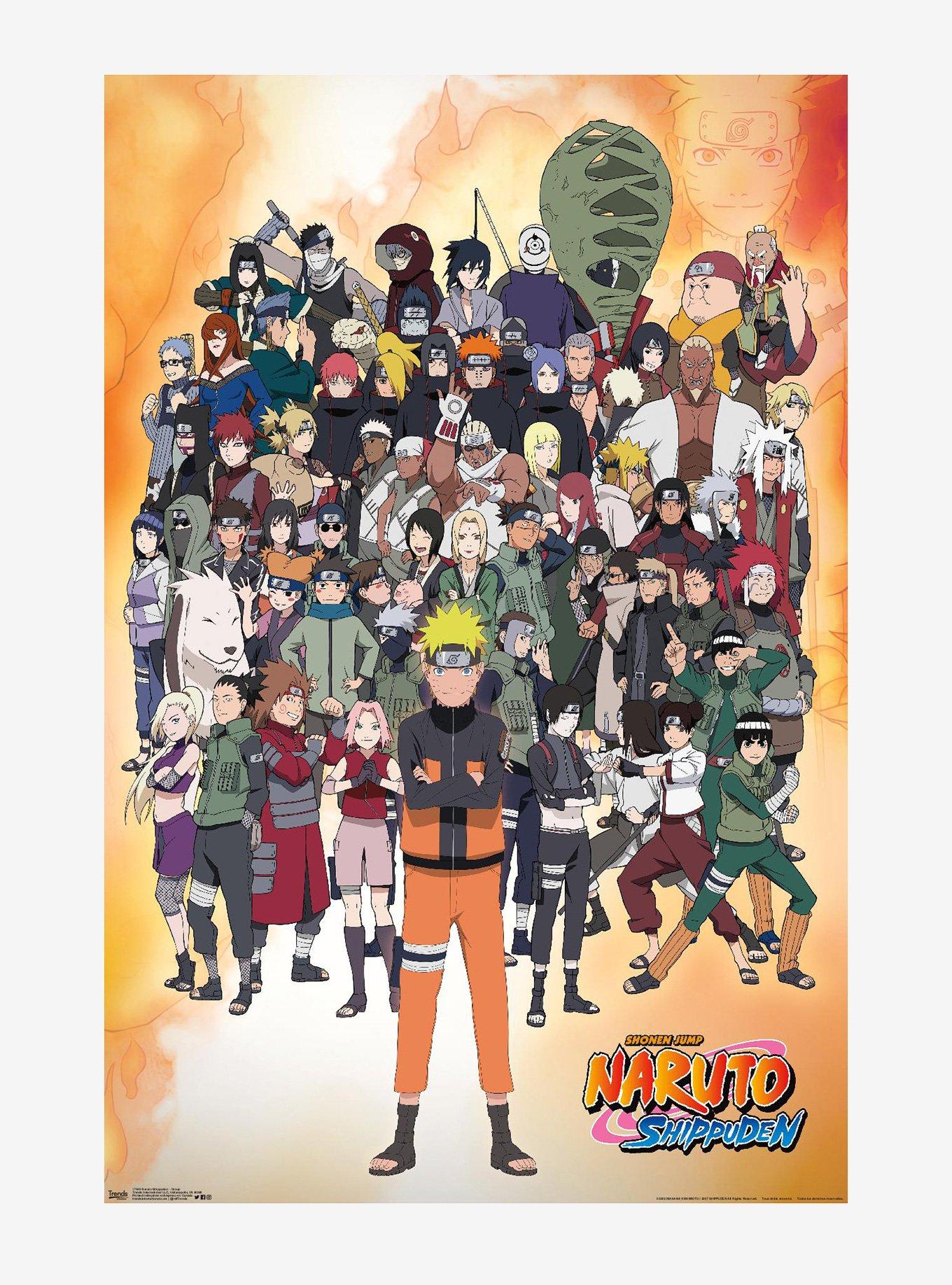 Naruto Shippuden Characters Poster, , hi-res