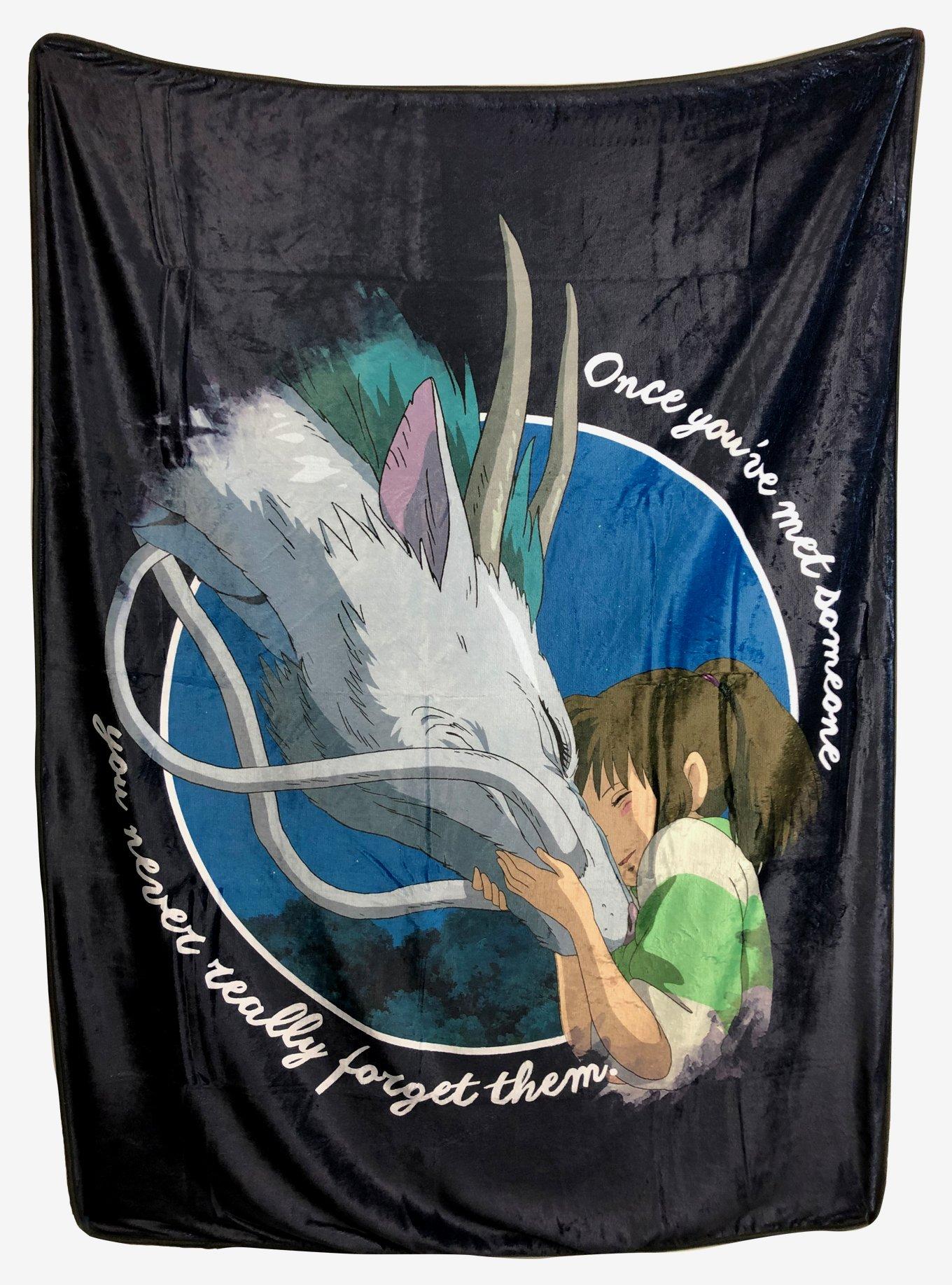 Studio Ghibli Spirited Away Chihiro & Haku Dragon Throw Blanket Hot Topic