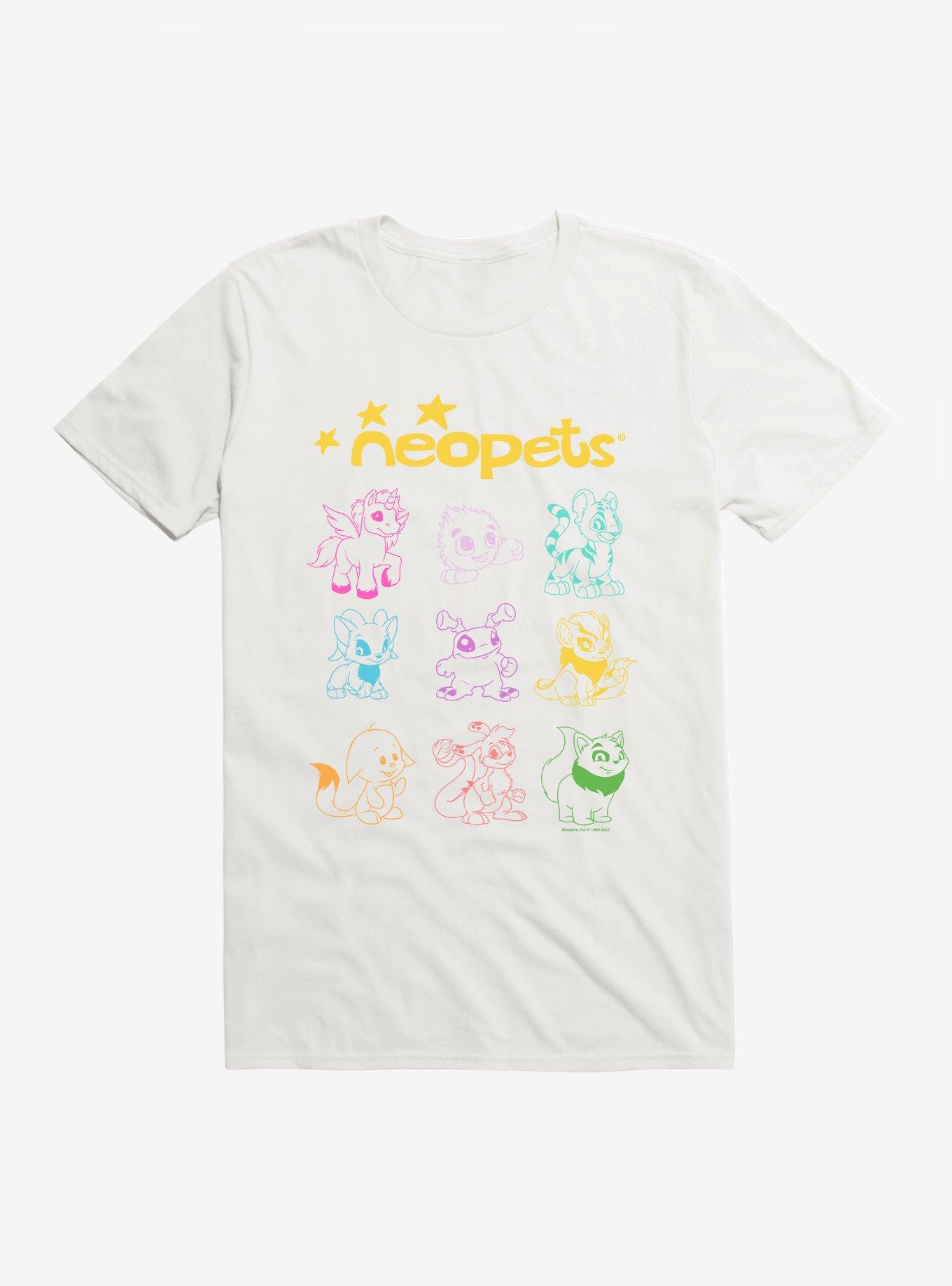 Neopets Line Art TShirt BoxLunch