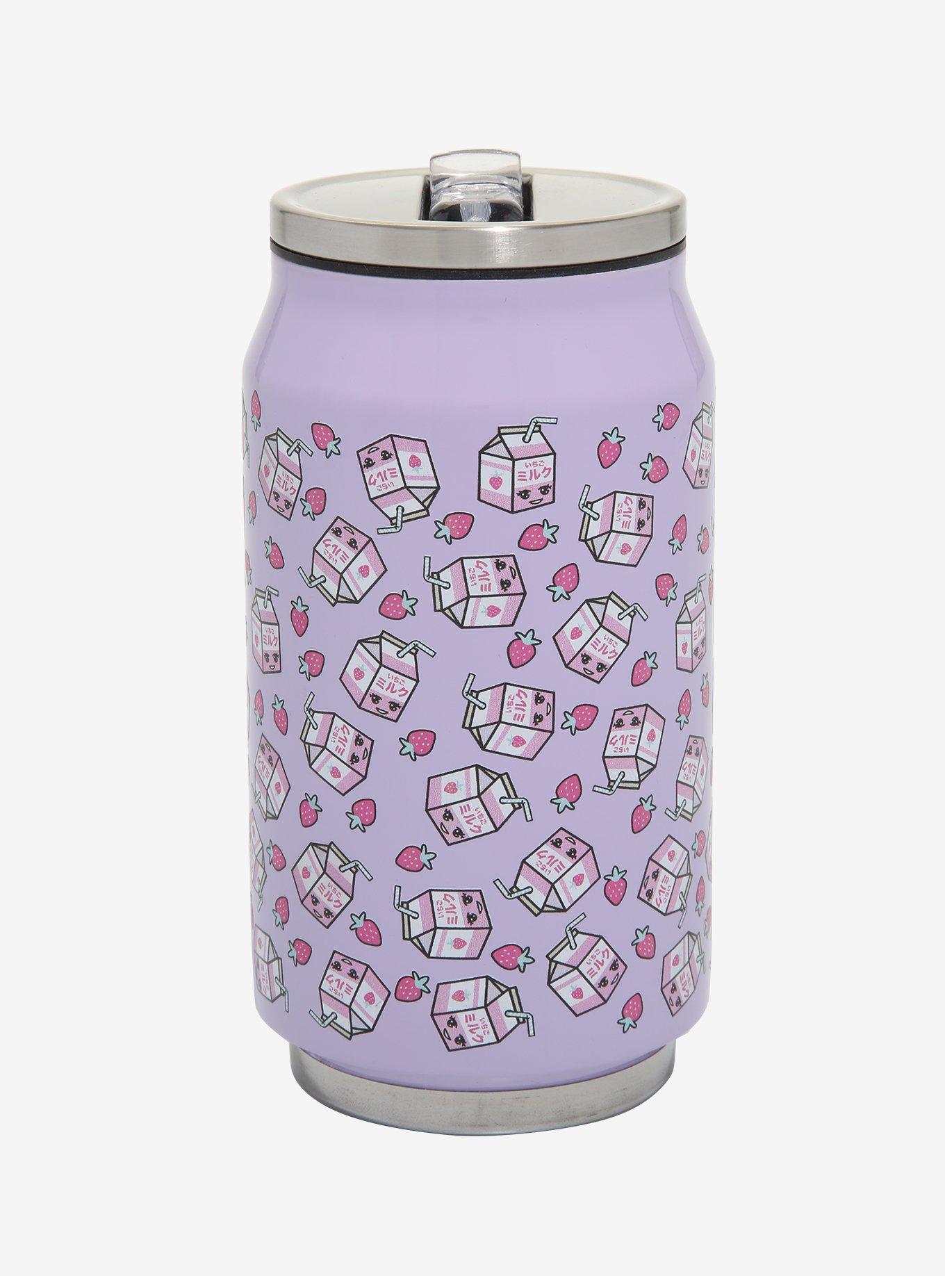 Hot Topic, Dining, Strawberry Milk Carton Water Bottle