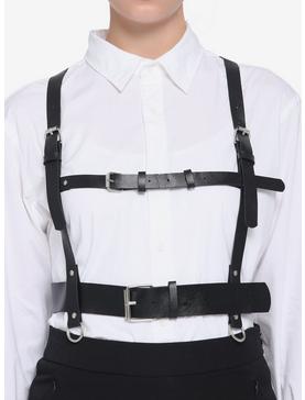 Black Double Buckle Harness | Hot Topic