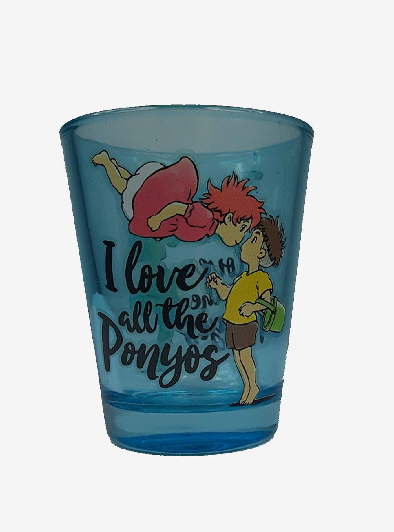Studio Ghibli Ponyo I Love All The Ponyos Mini Glass, , hi-res