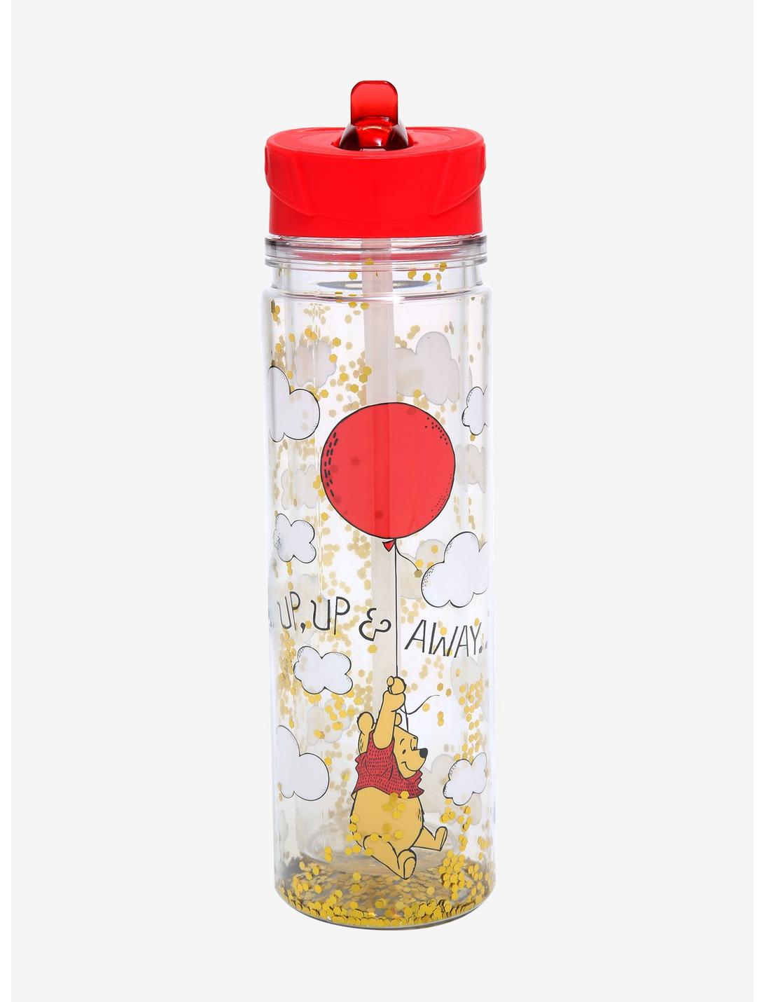 Disney Winnie The Pooh Balloon Glitter Water Bottle, , hi-res