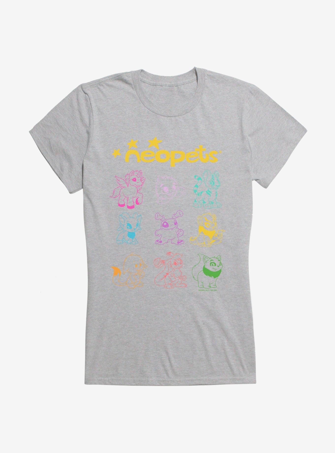 Neopets Line Art Girls T-Shirt, , hi-res