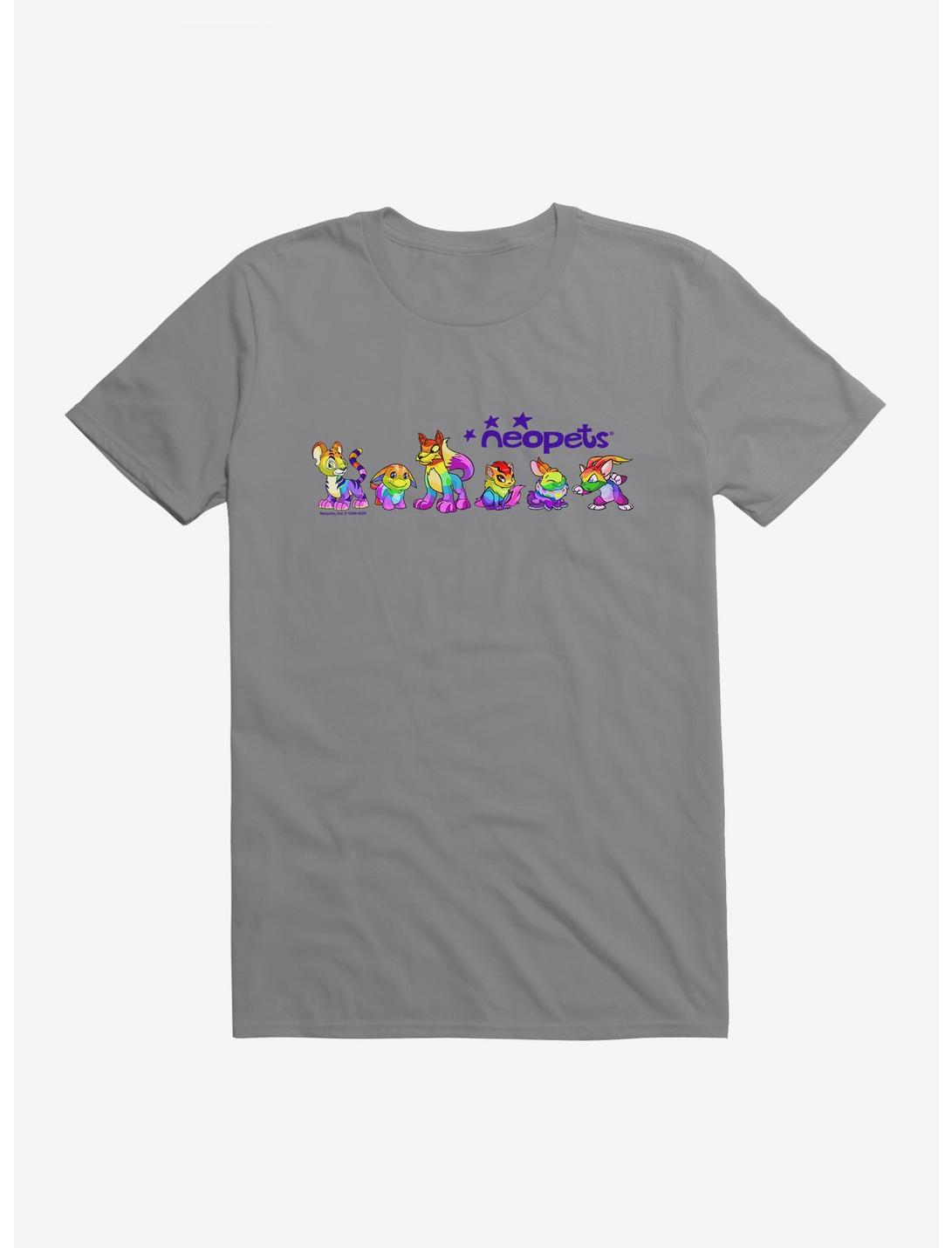 Neopets Rainbow T-Shirt, STORM GREY, hi-res