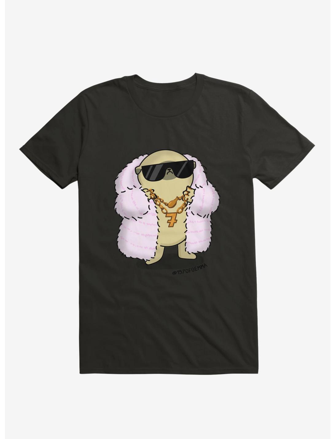 Cool Mochi The Pug T-Shirt, BLACK, hi-res