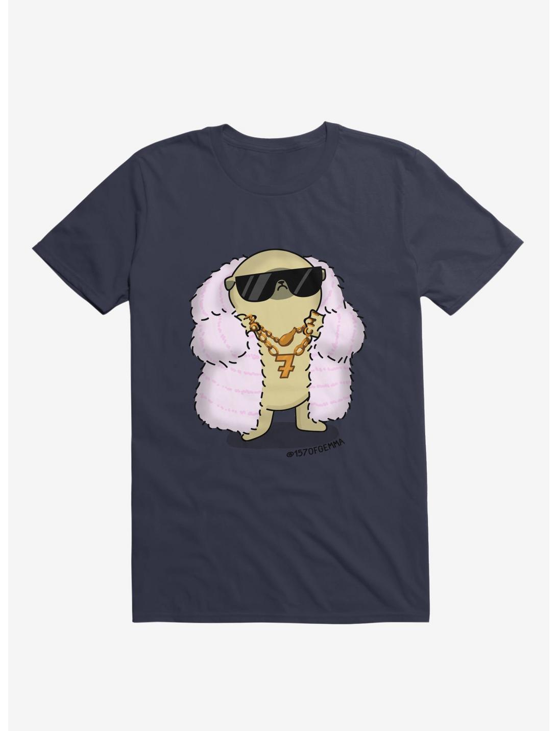 Cool Mochi The Pug T-Shirt, NAVY, hi-res
