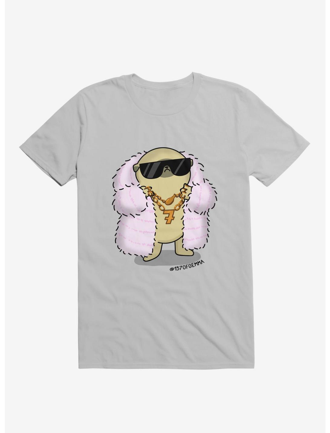 Cool Mochi The Pug T-Shirt, SILVER, hi-res