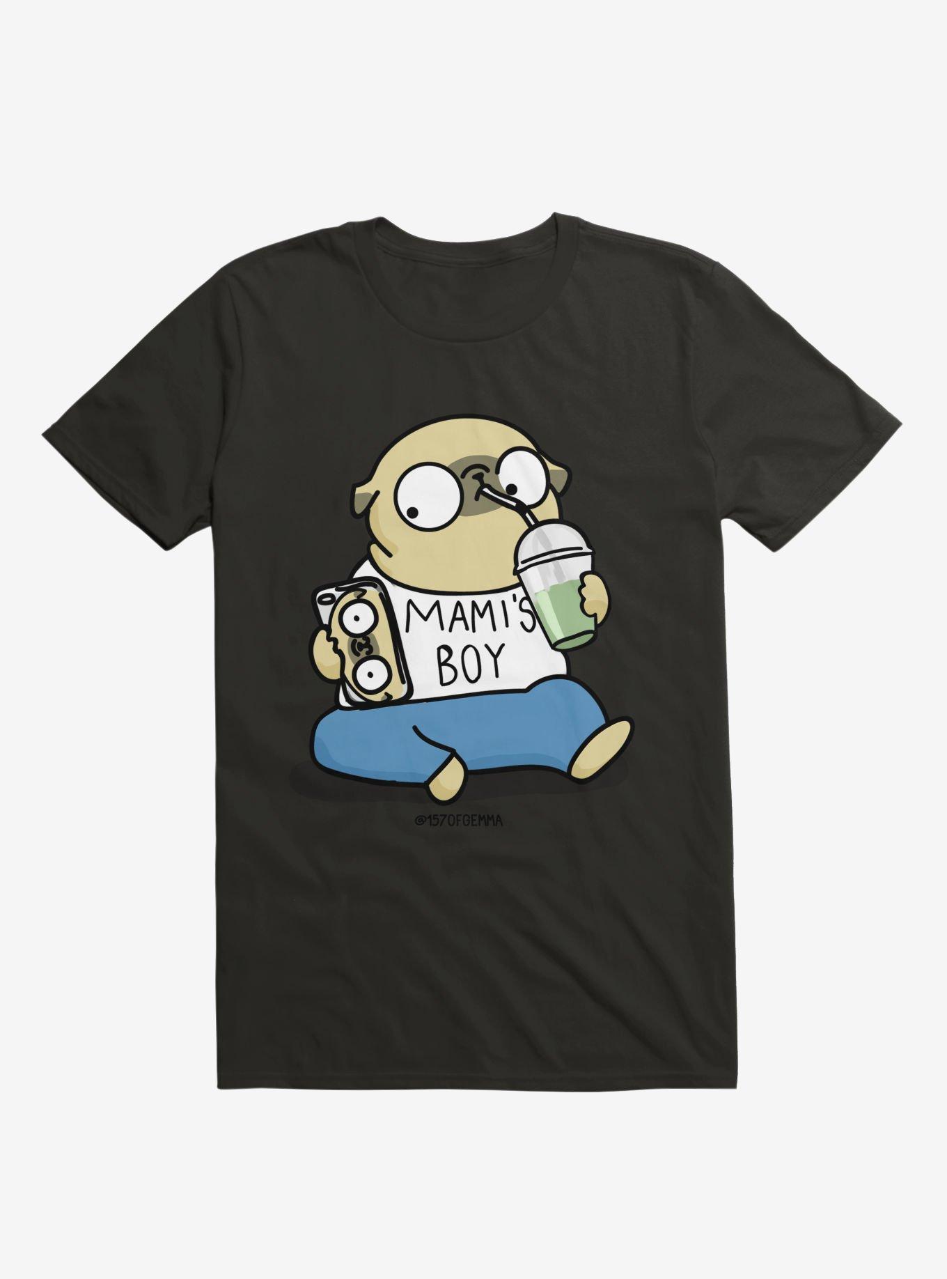 Mami's Boy T-Shirt, BLACK, hi-res