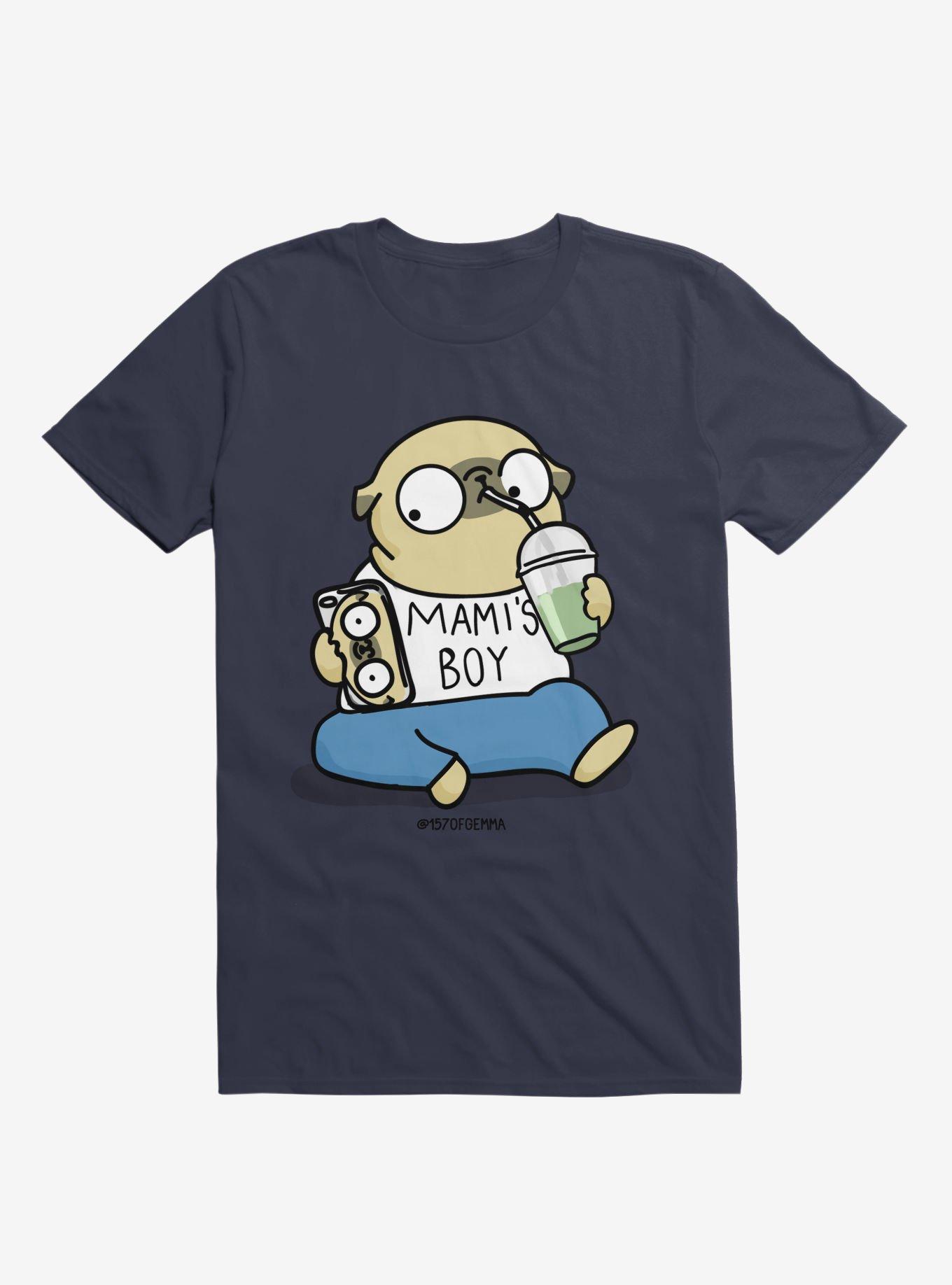 Mami's Boy T-Shirt, NAVY, hi-res