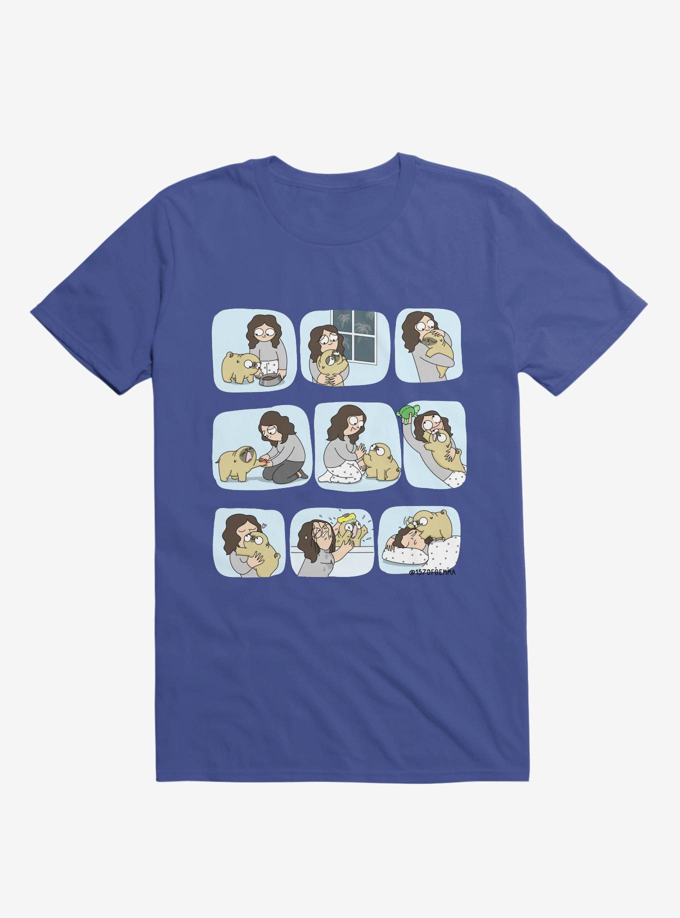 Mother's Day Fur Mom T-Shirt, ROYAL, hi-res