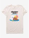 Line Friends Brown & Friends Ordinary Days Pile Girls T-Shirt, MULTI, hi-res