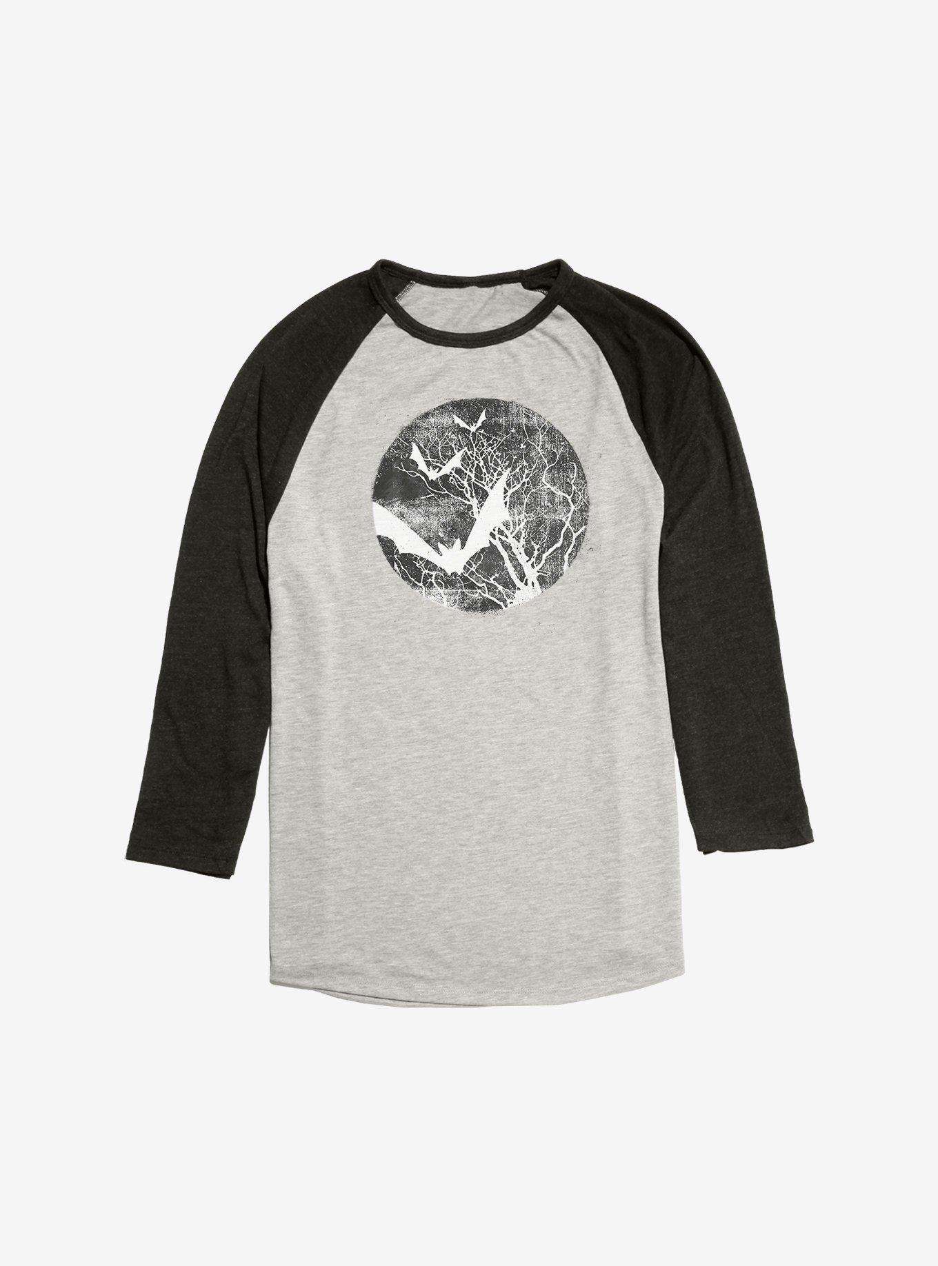 Full Moon Bat Raglan, Oatmeal With Black, hi-res