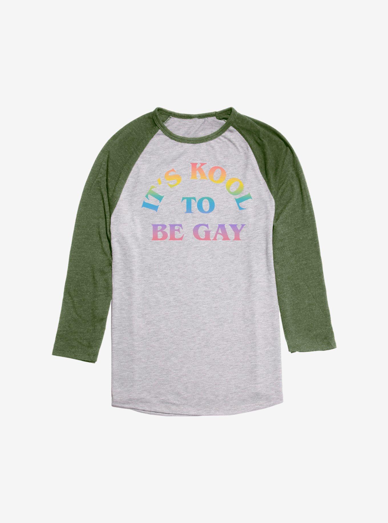 It's Kool To Be Gay Raglan, , hi-res
