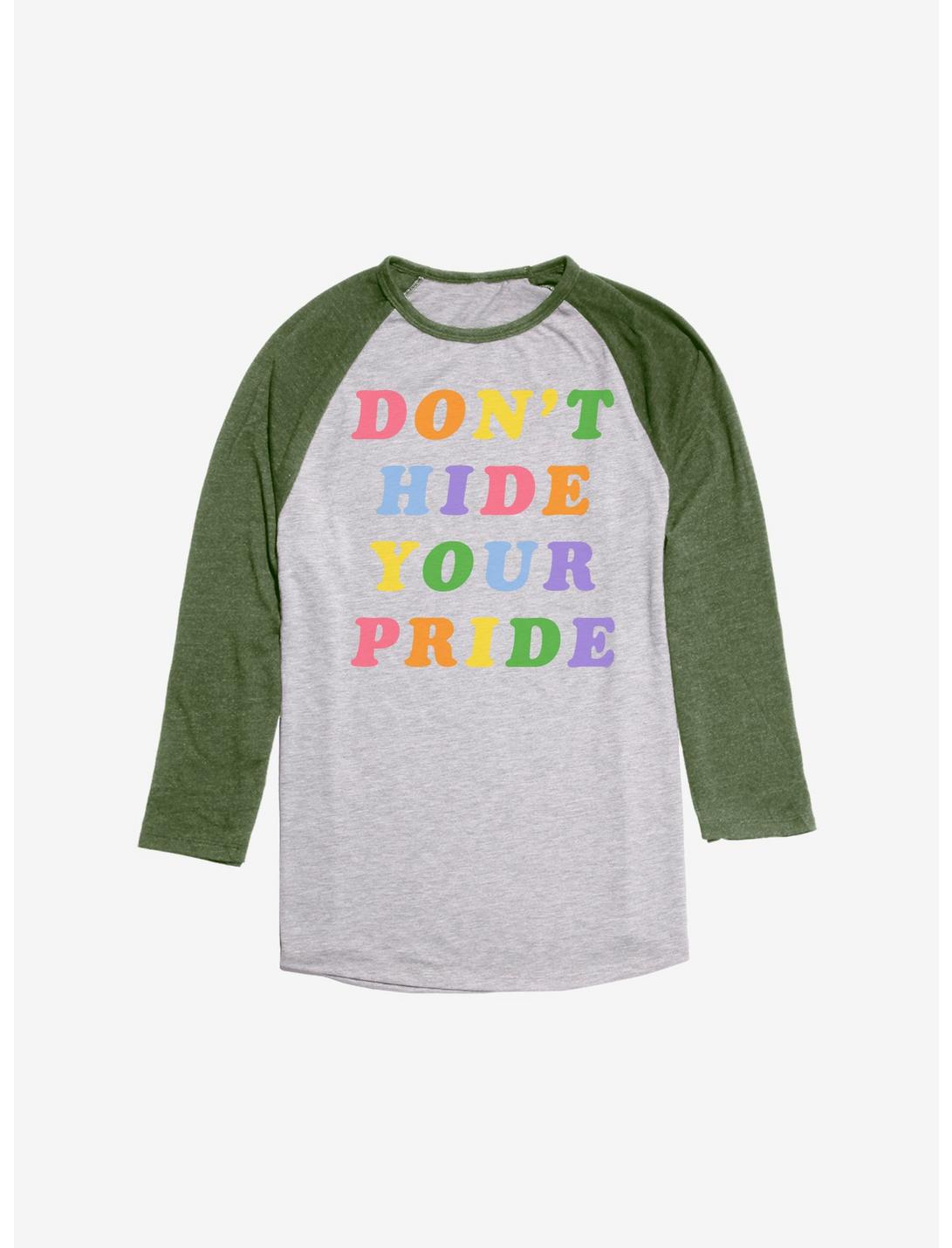 Don't Hide Your Pride Raglan, Ath Heather With Moss, hi-res