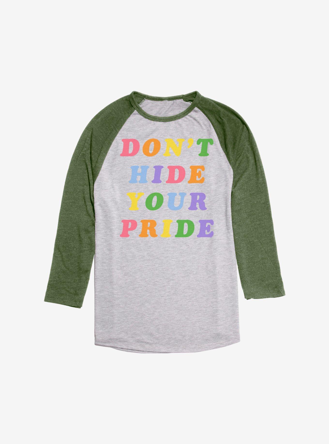 Don't Hide Your Pride Raglan, , hi-res