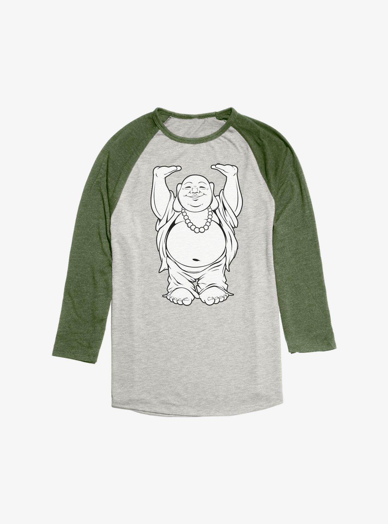 Happy Buddha Raglan, Oatmeal With Moss, hi-res