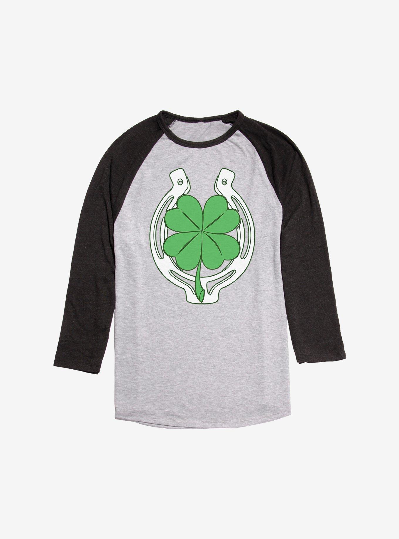 Lucky Horseshoe Raglan, Ath Heather With Black, hi-res