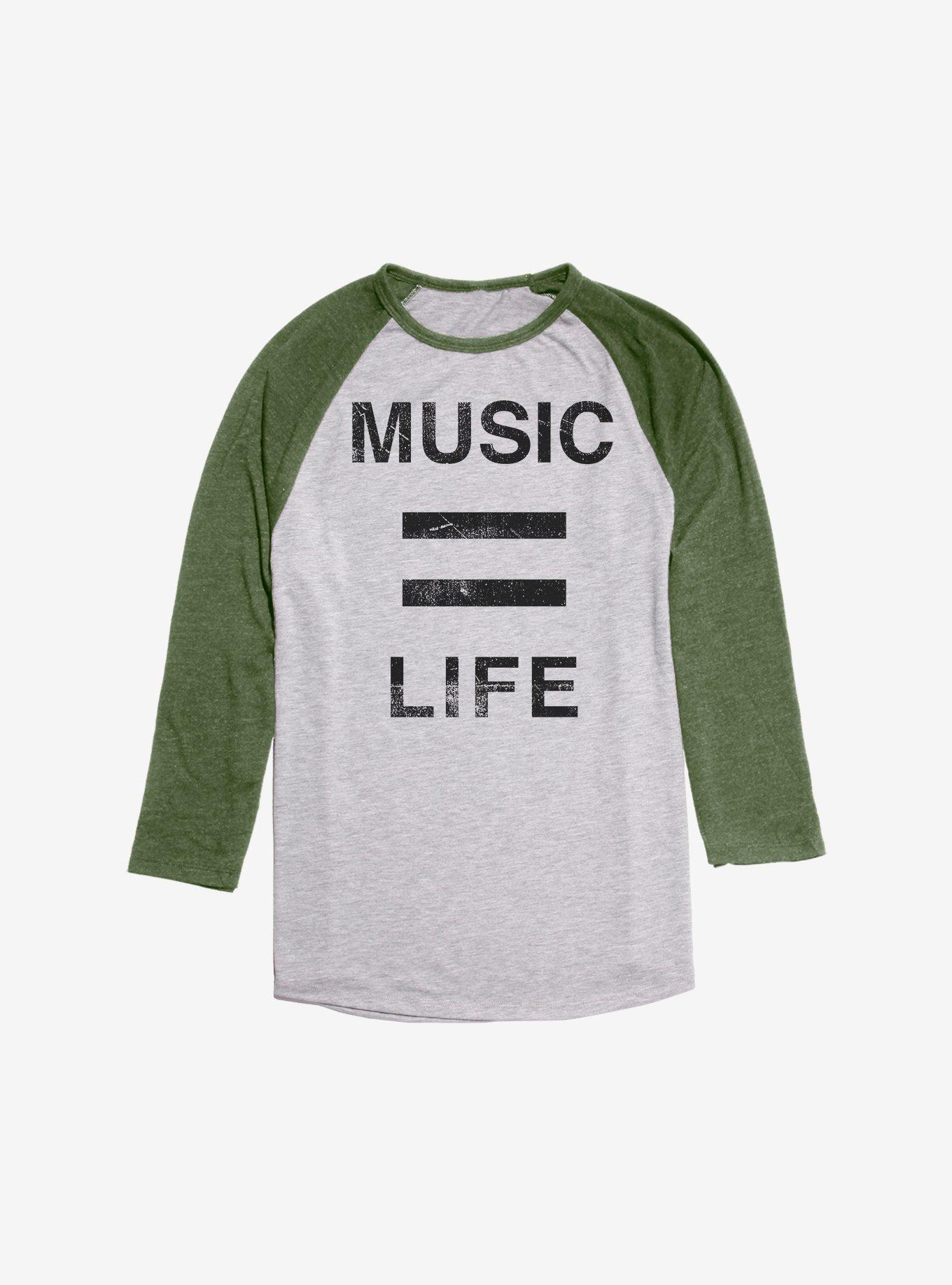 Music Equals Life Raglan, , hi-res