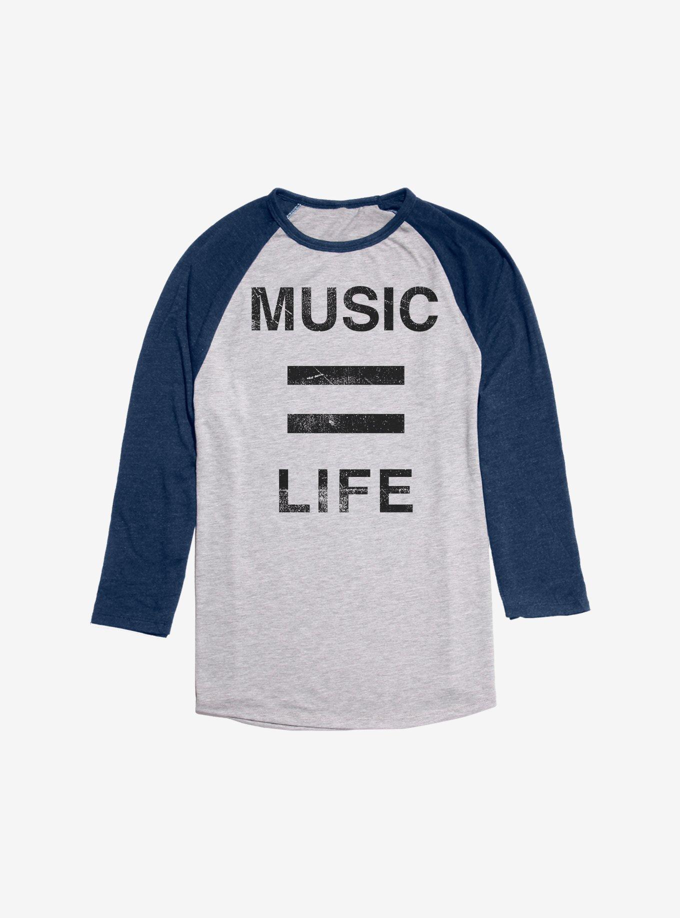 Music Equals Life Raglan, , hi-res