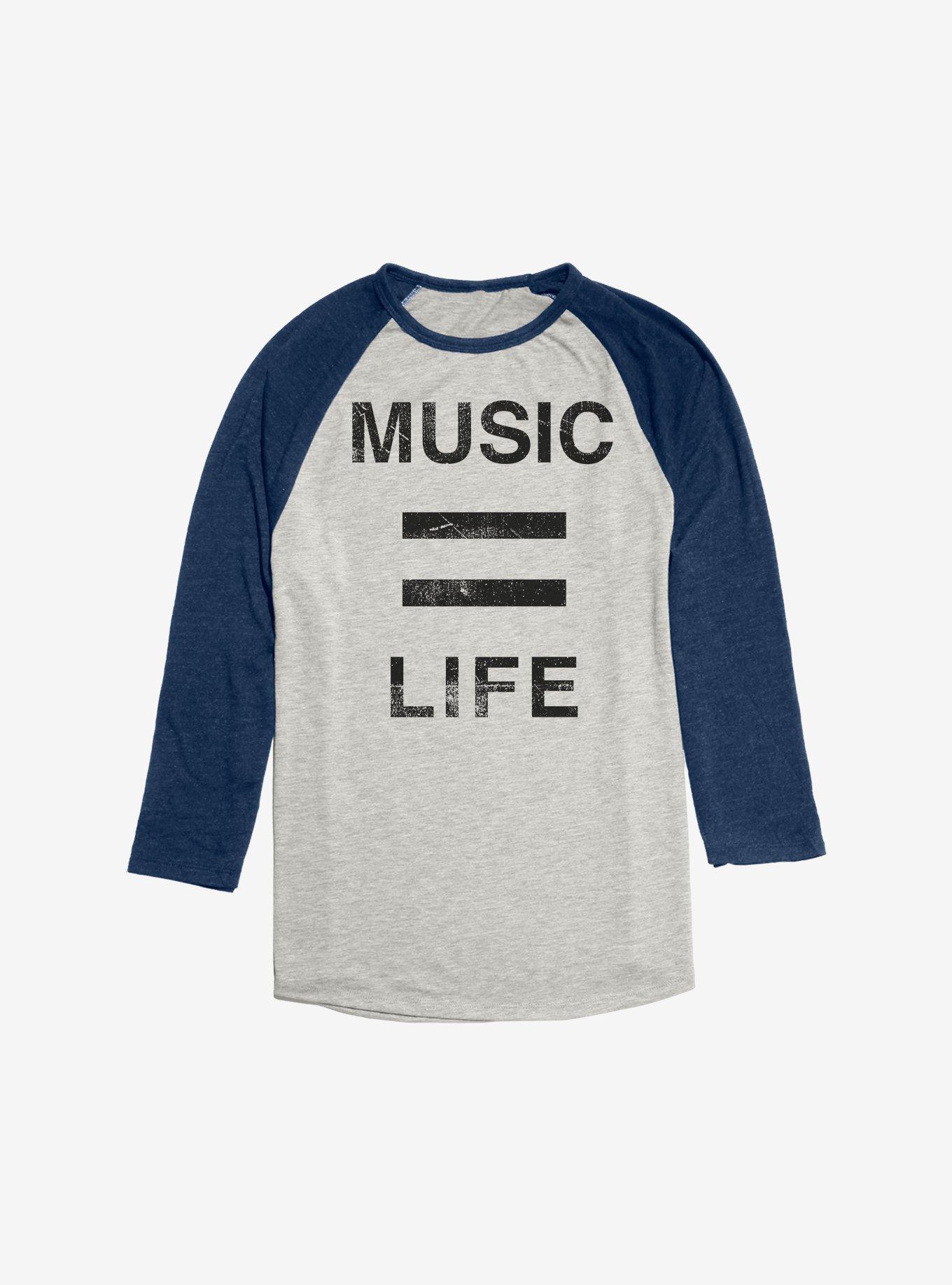 Music Equals Life Raglan, , hi-res
