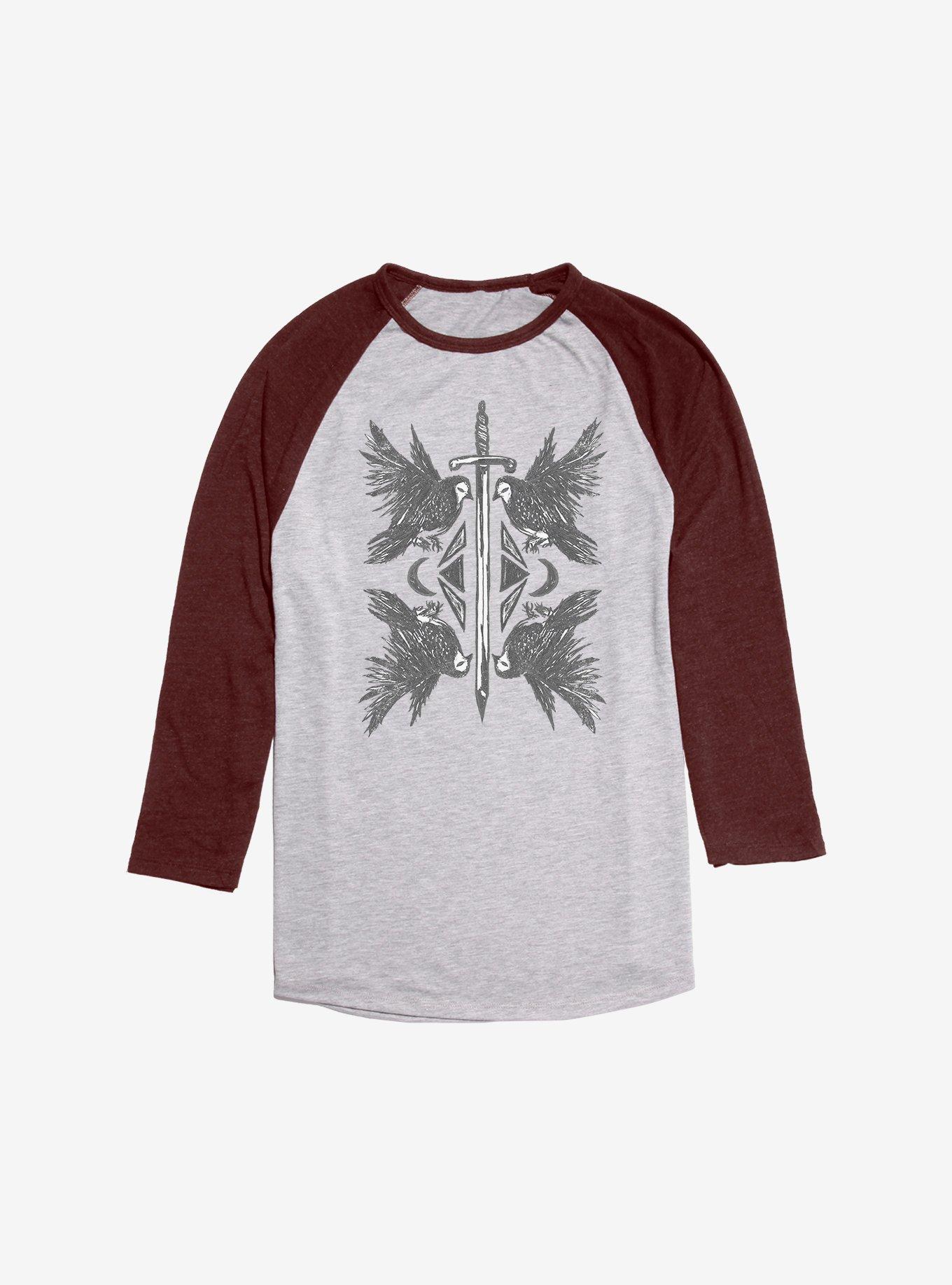 Raven And Sword Raglan, , hi-res