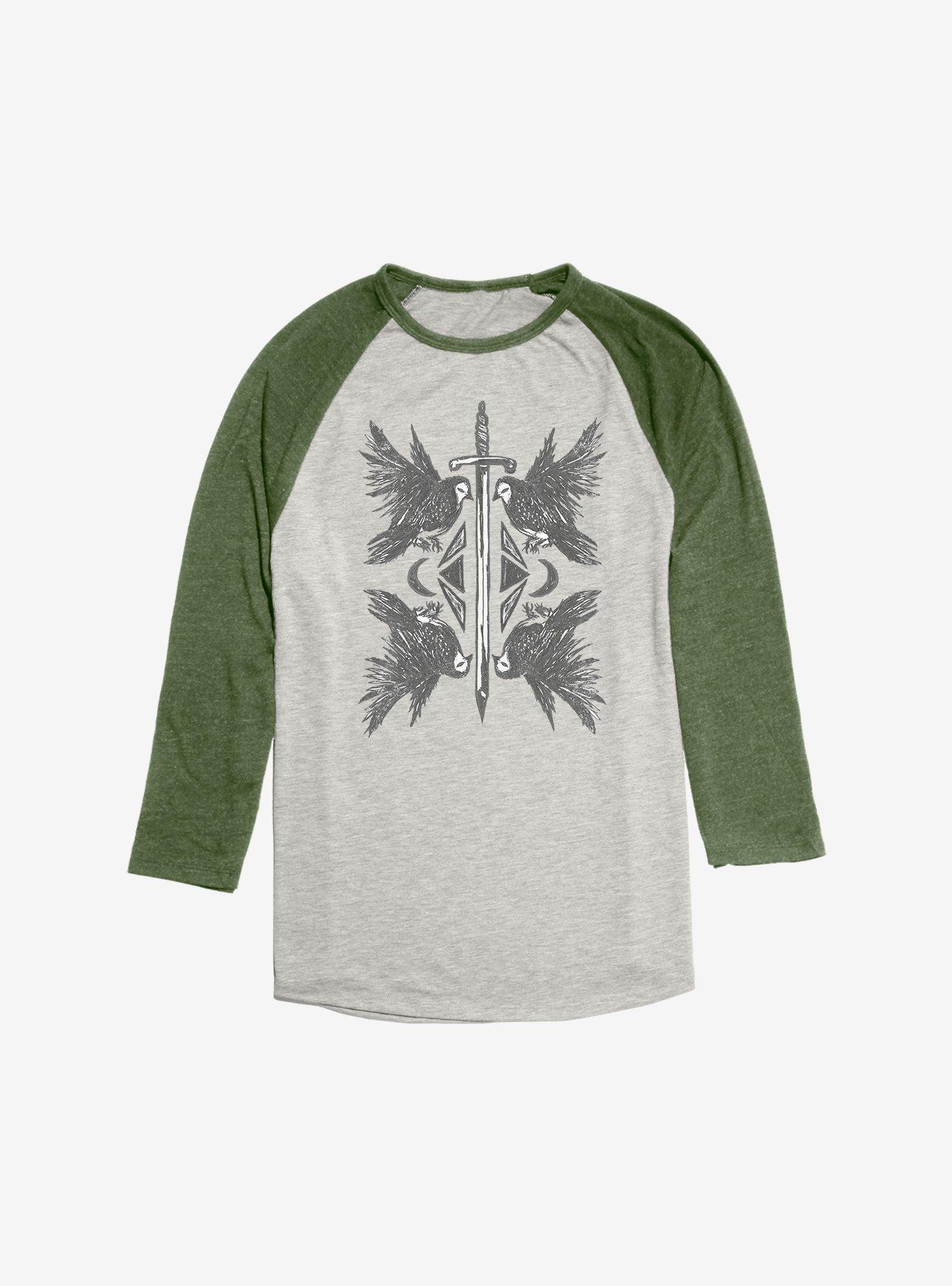 Raven And Sword Raglan, , hi-res