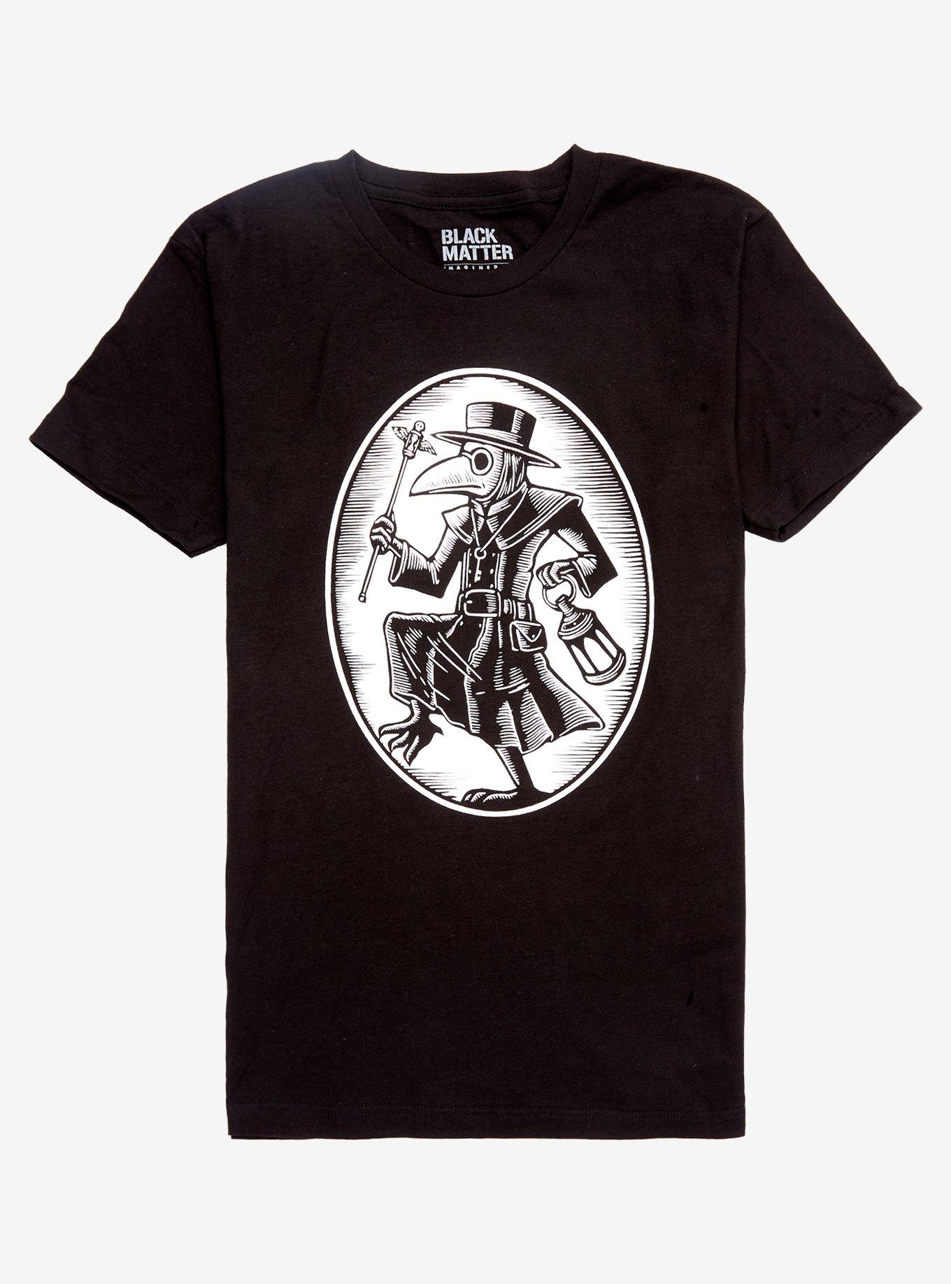 Plague Doctor Frame T-Shirt By Brian Reedy, WHITE, hi-res